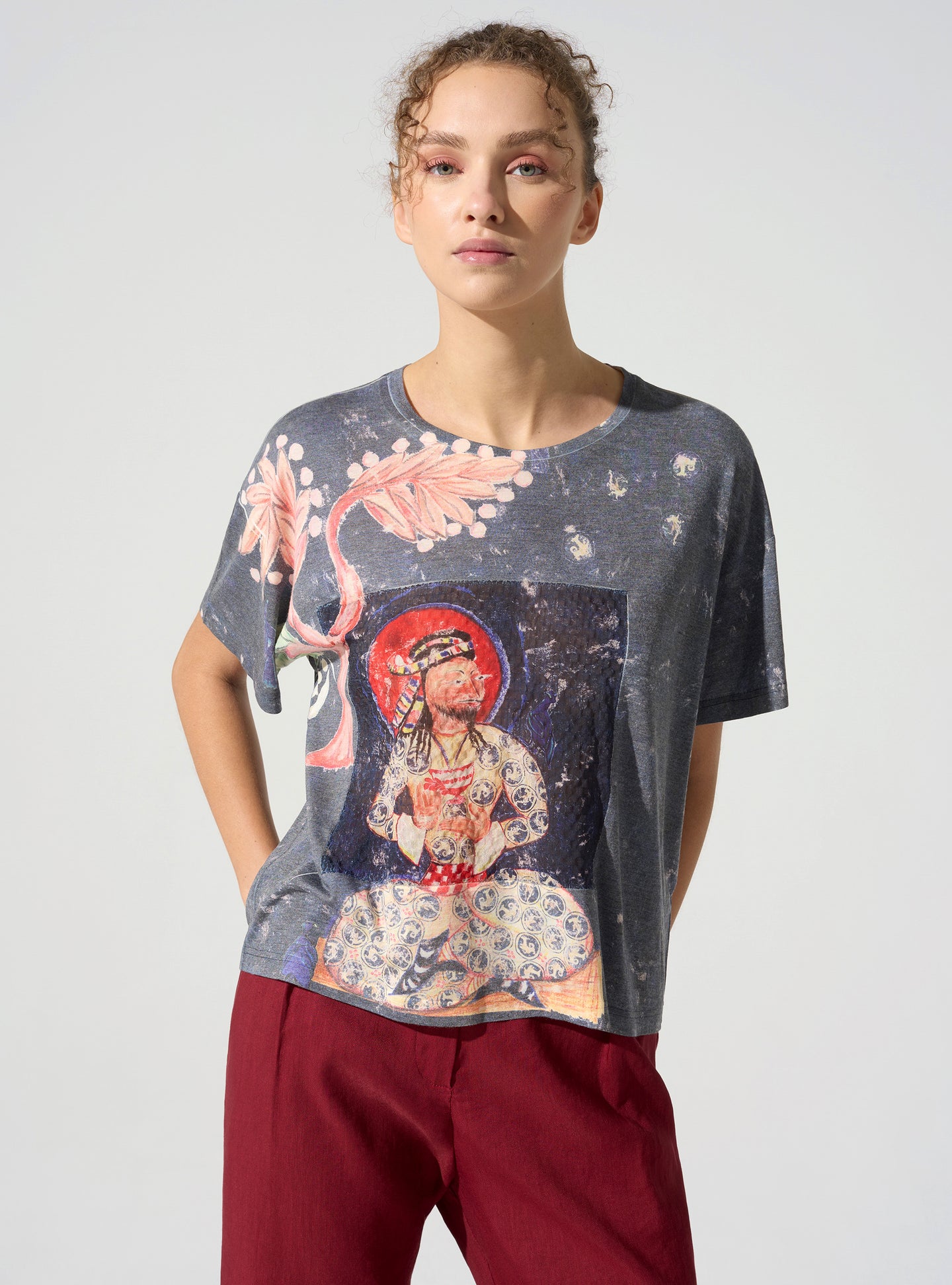 acoté T-shirt à motif