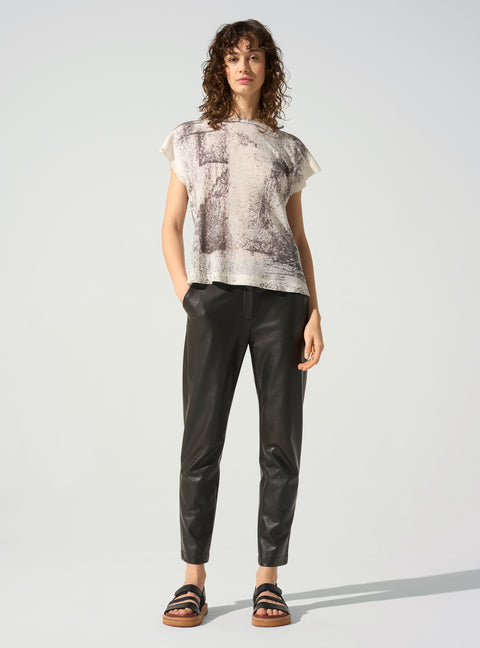 Pleated T-shirt