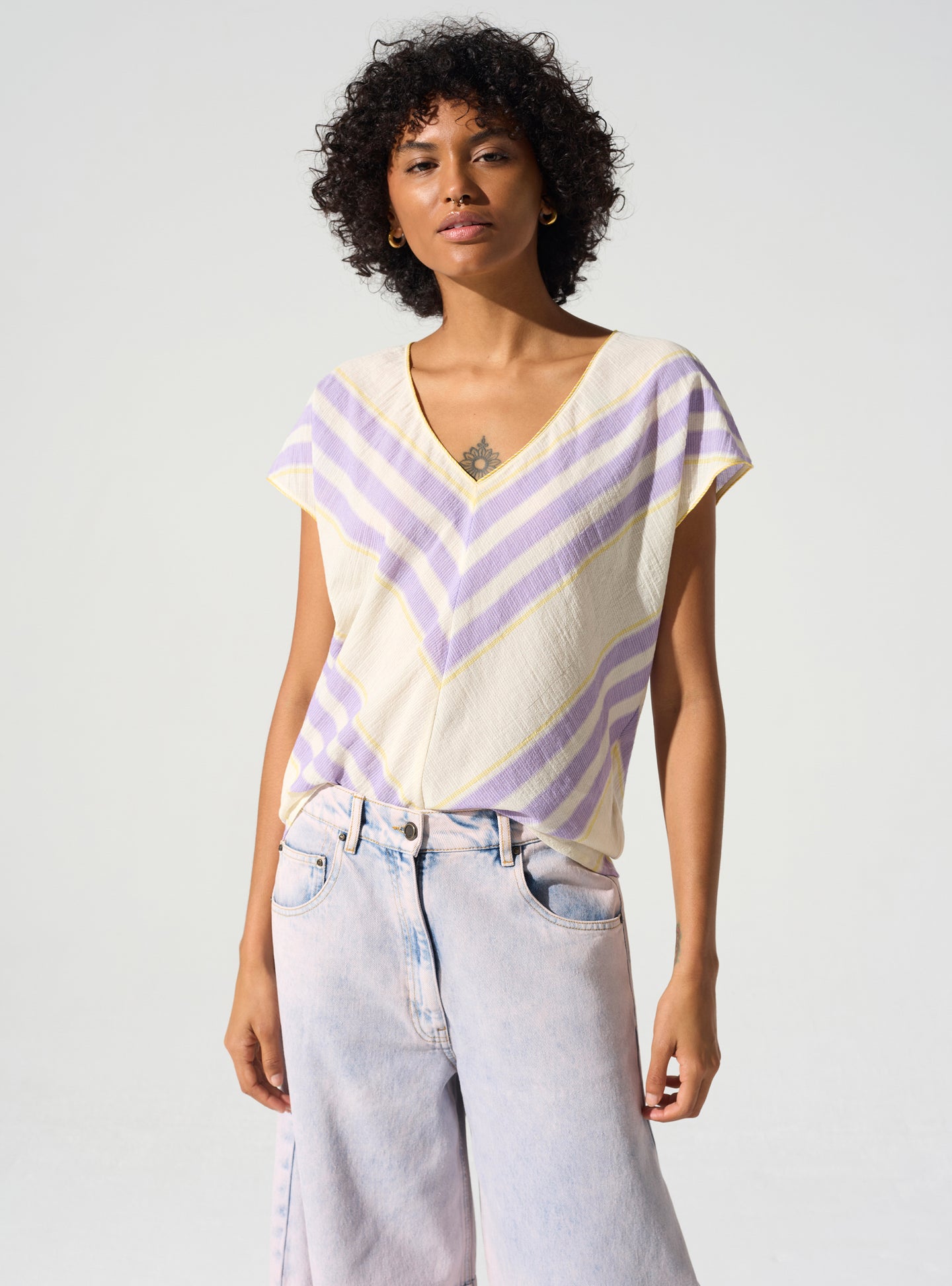 acoté Blouse encolure V