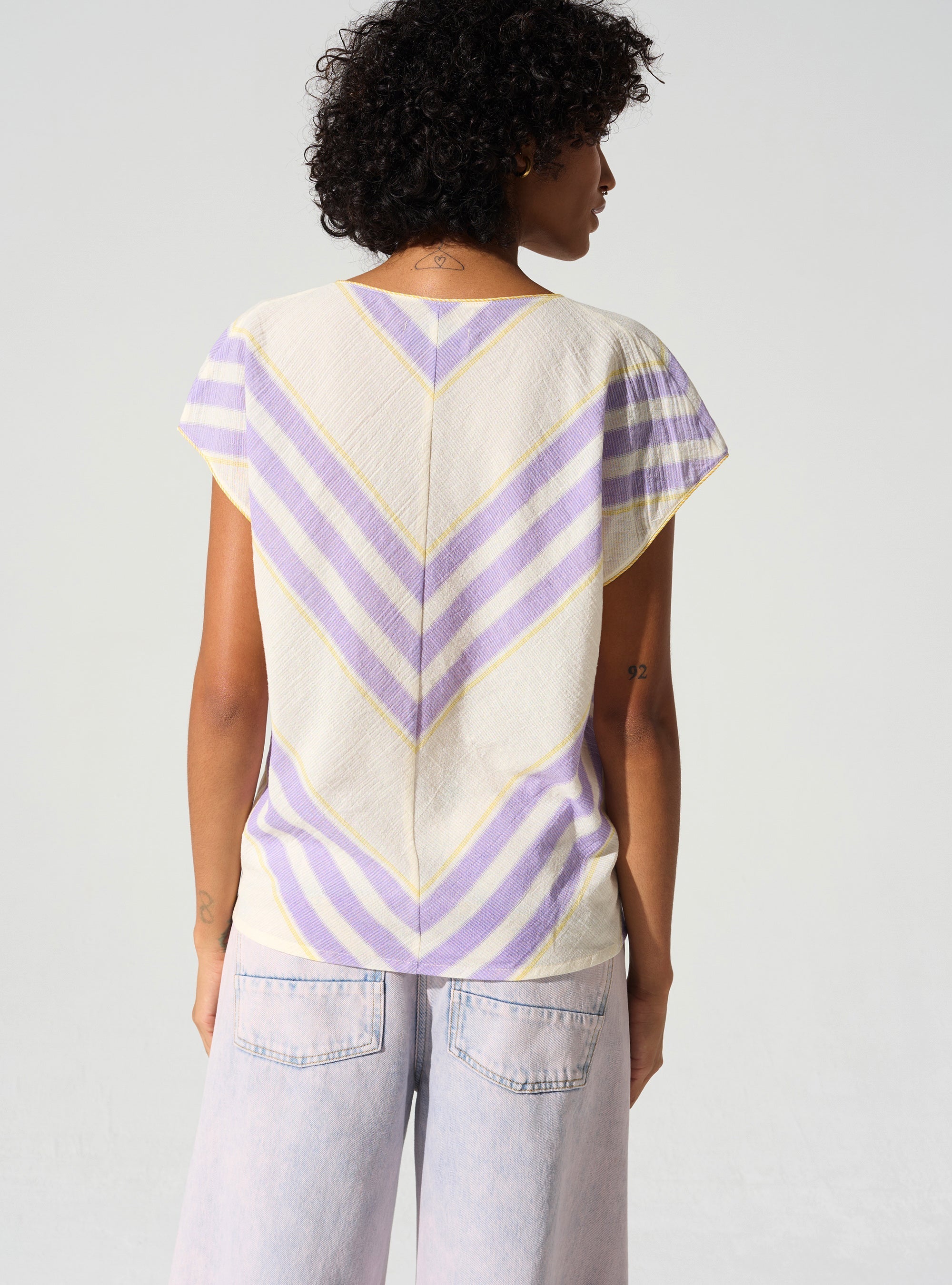 Blouse encolure V Cotélac 