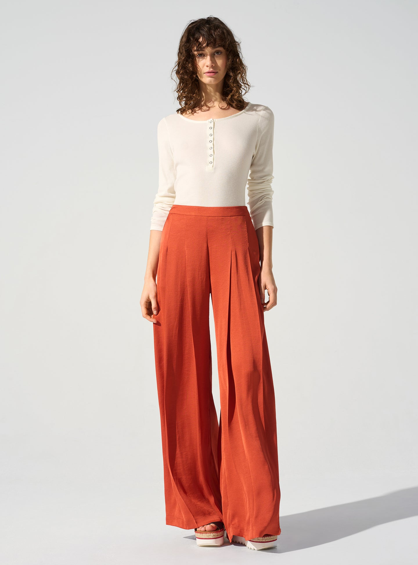 acoté Pantalon large fluide