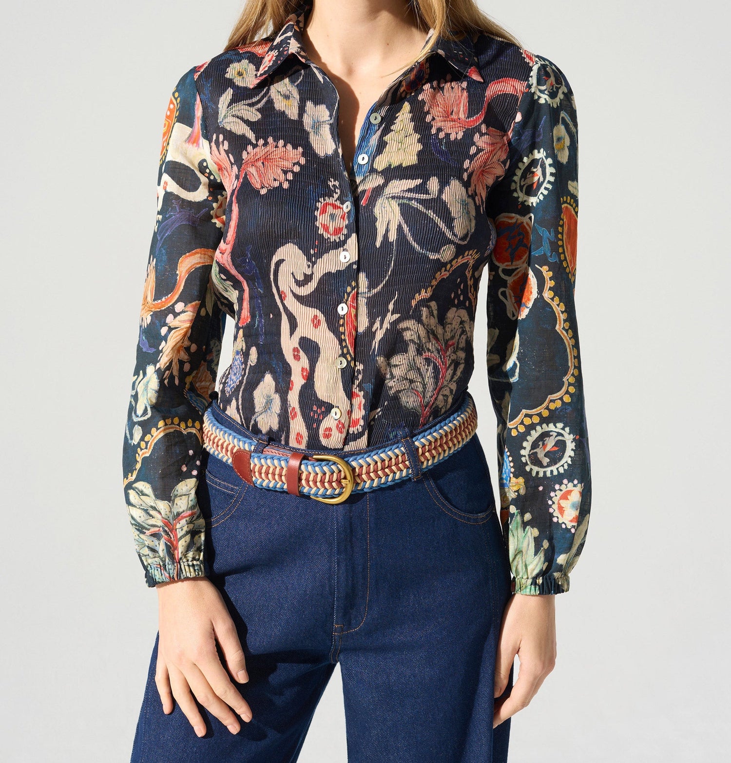 Chemise manches longues bouffantes Cotélac 