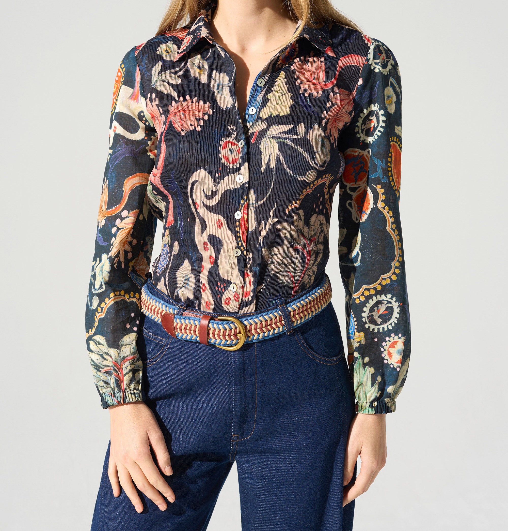 Chemise manches longues bouffantes