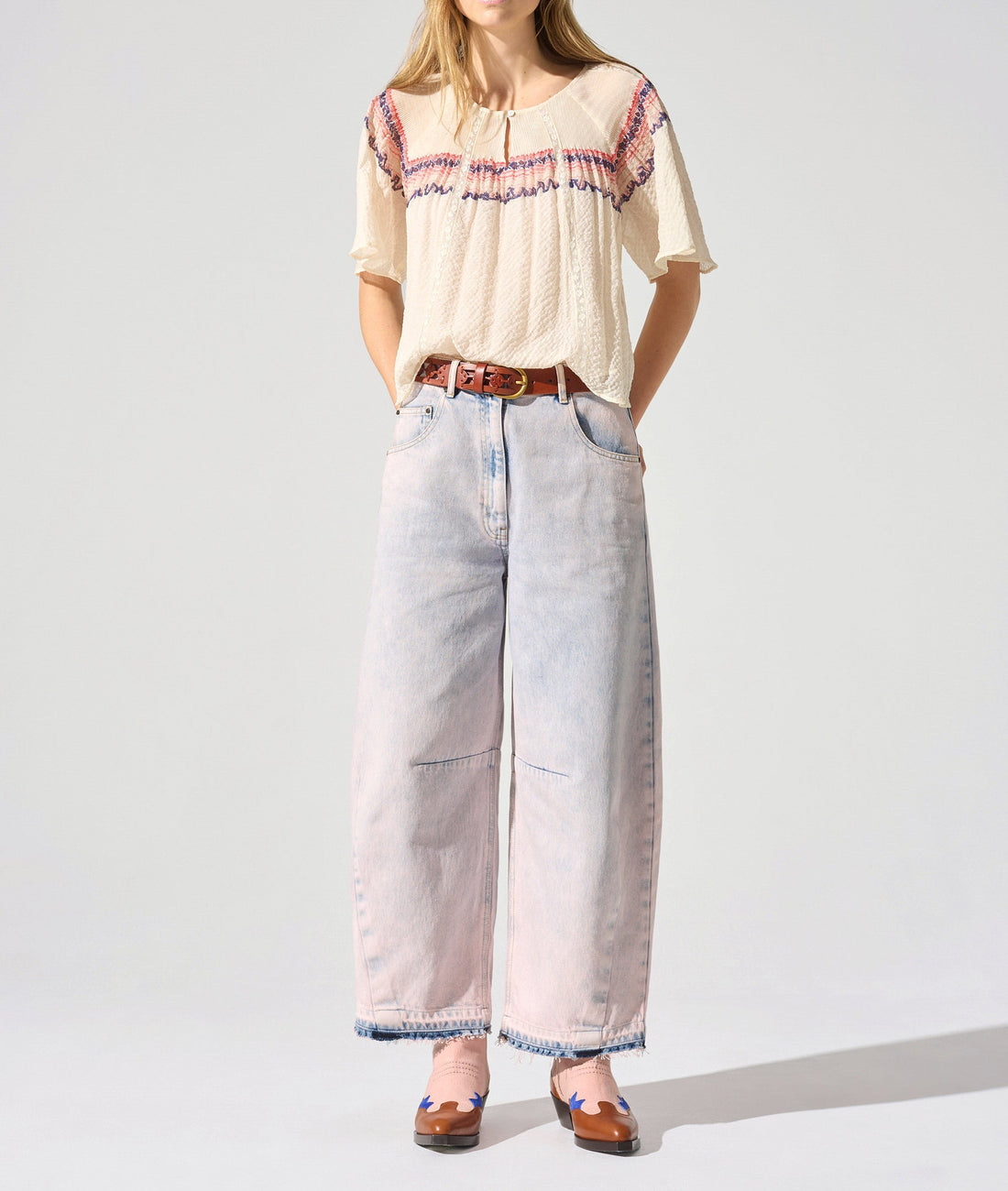 Blouse manches papillons Cotélac 