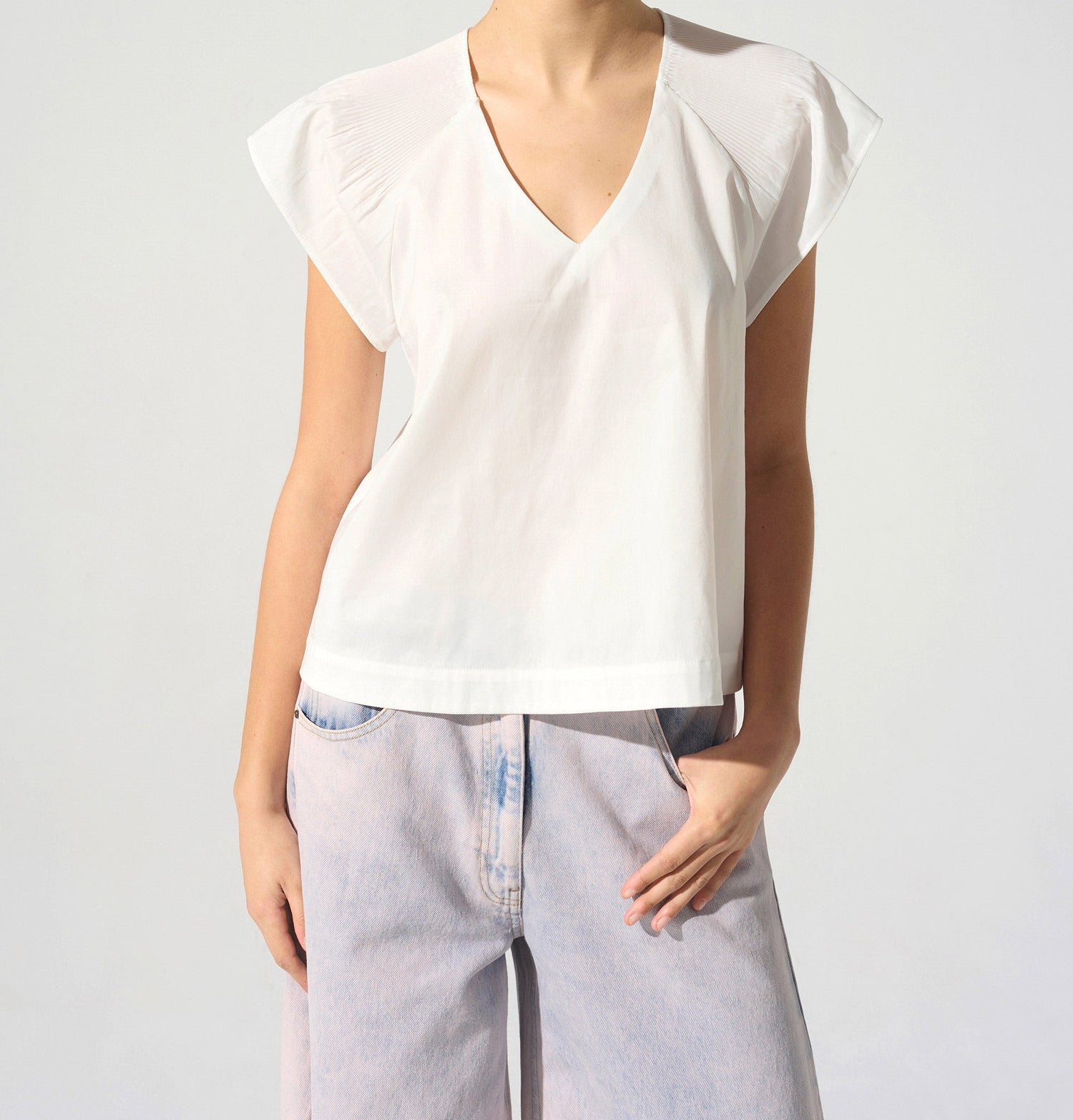 Blouse plissée cristal Cotélac 