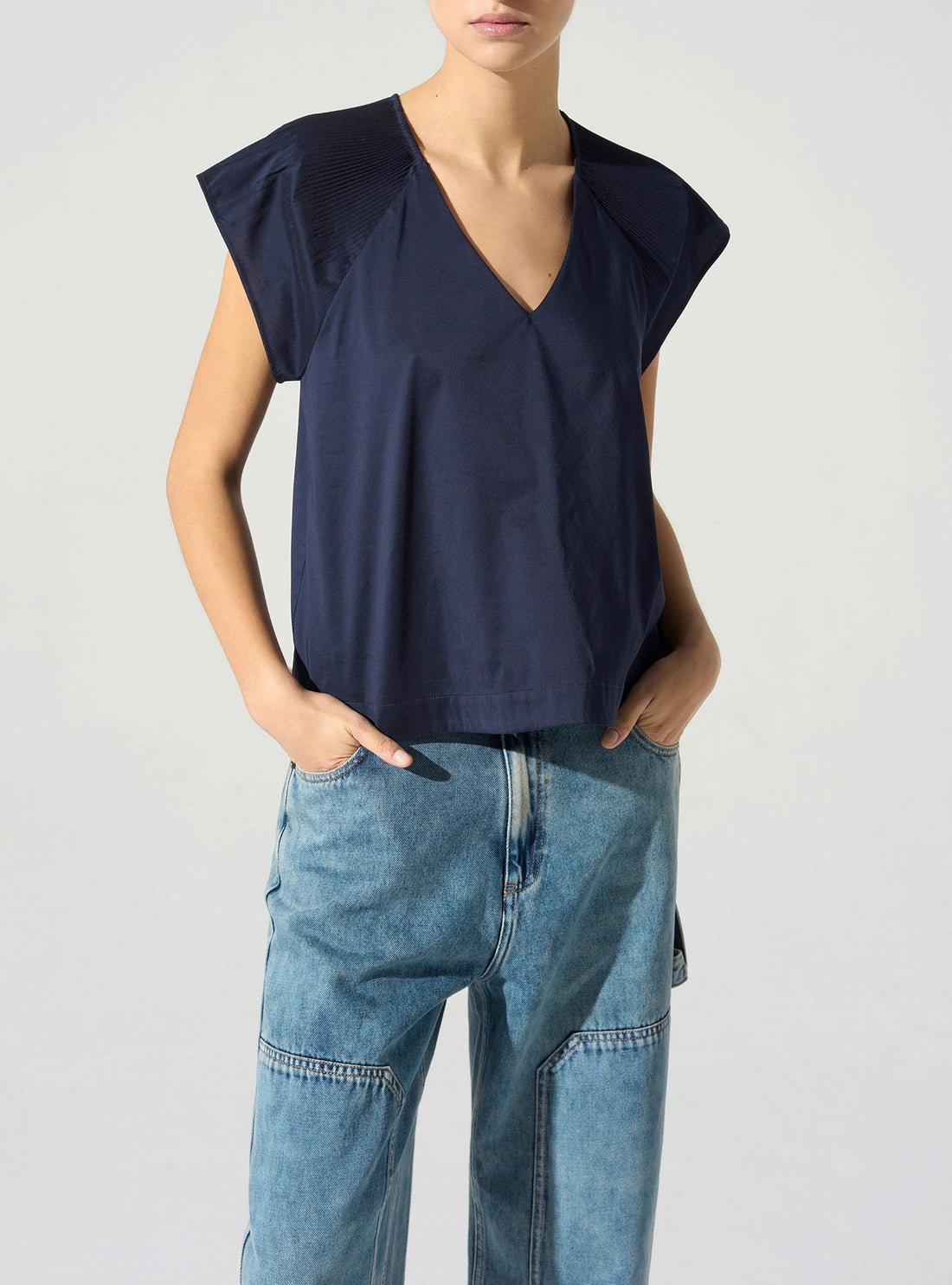 Blouse plissée cristal Cotélac 