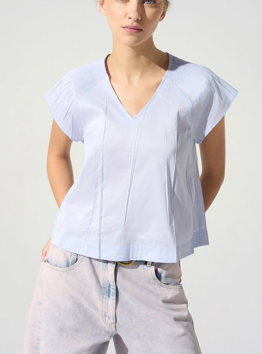 Blouse plissée cristal Cotélac 