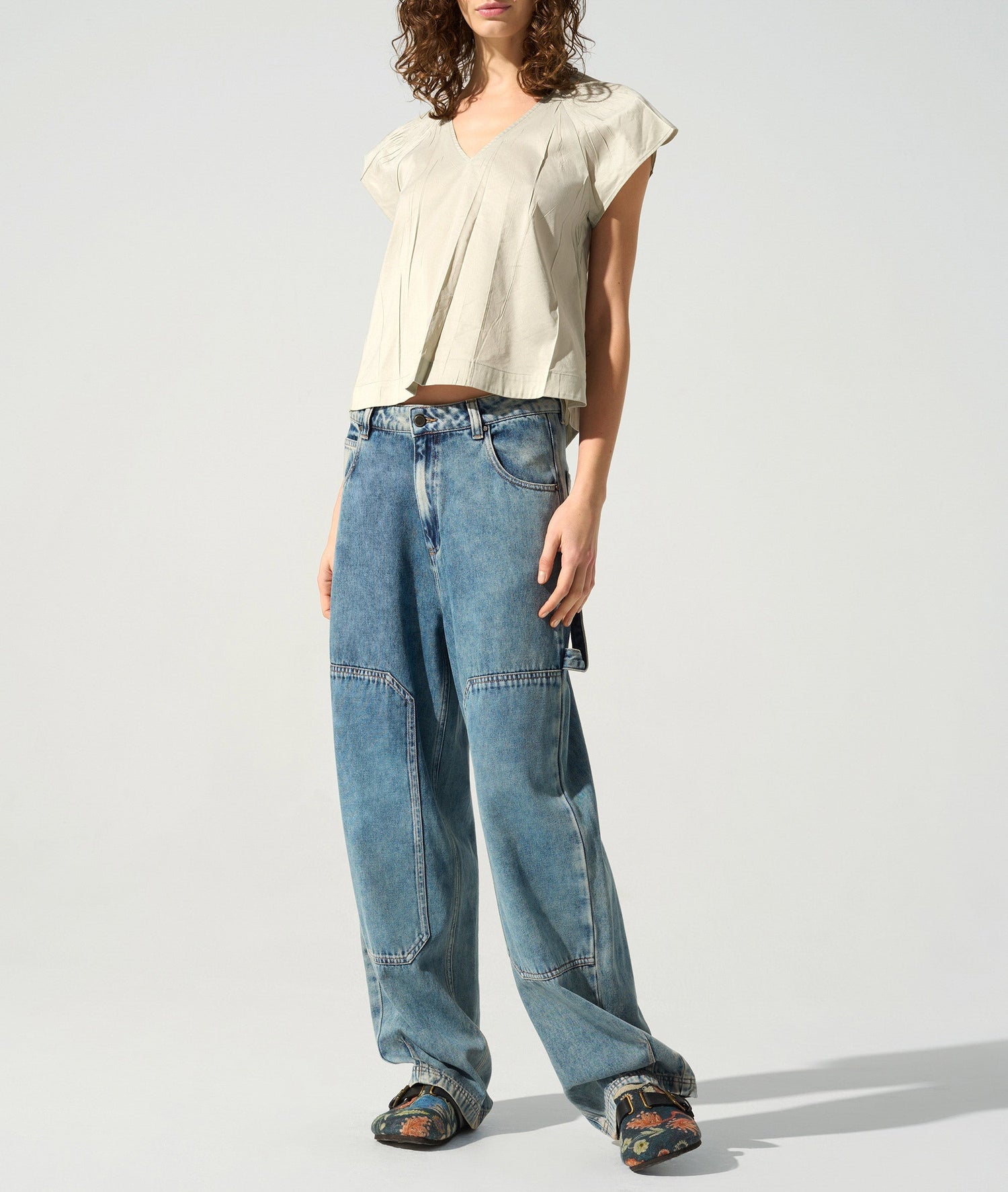 Blouse plissée cristal Cotélac 