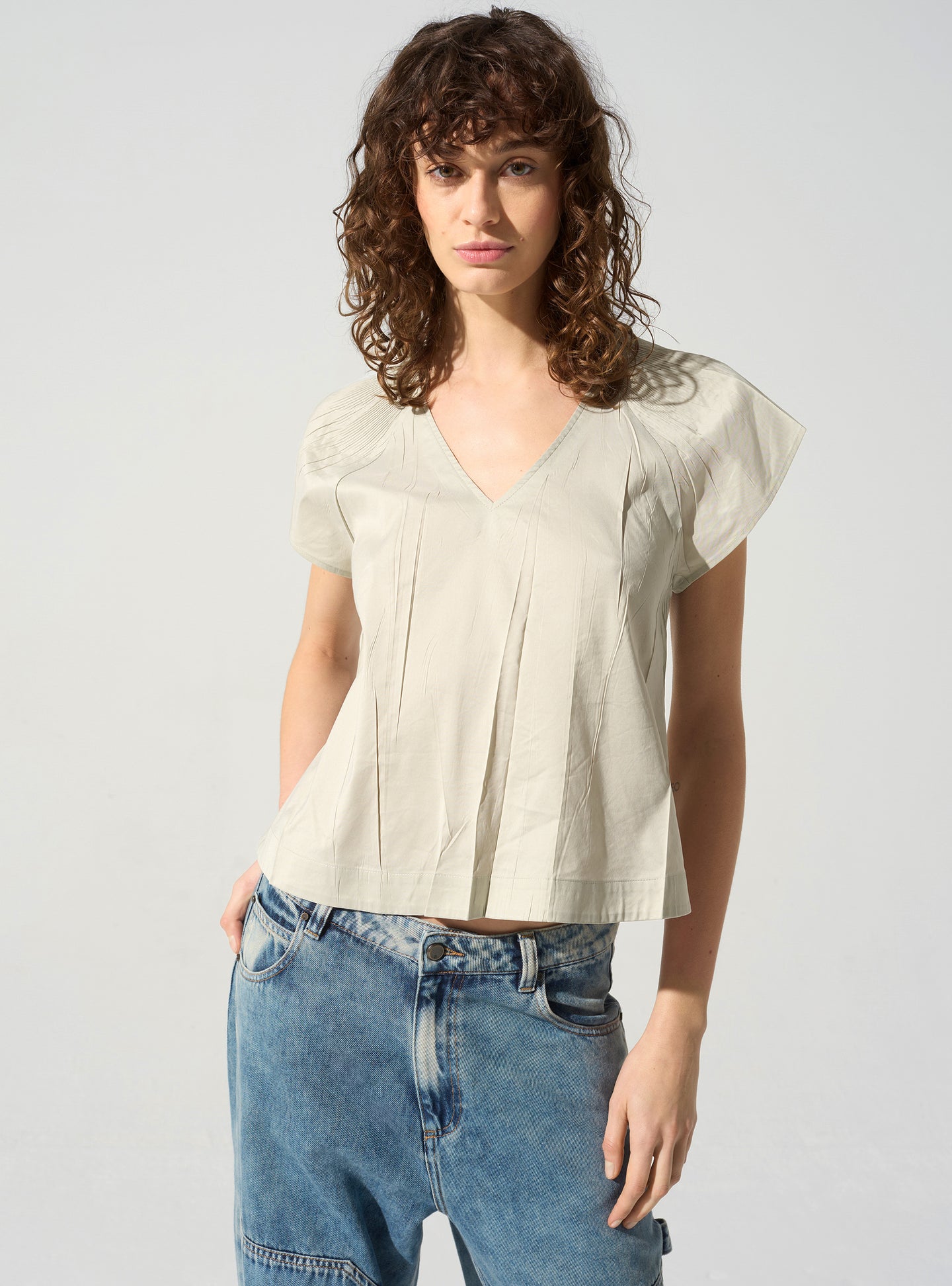 acoté Blouse plissée cristal