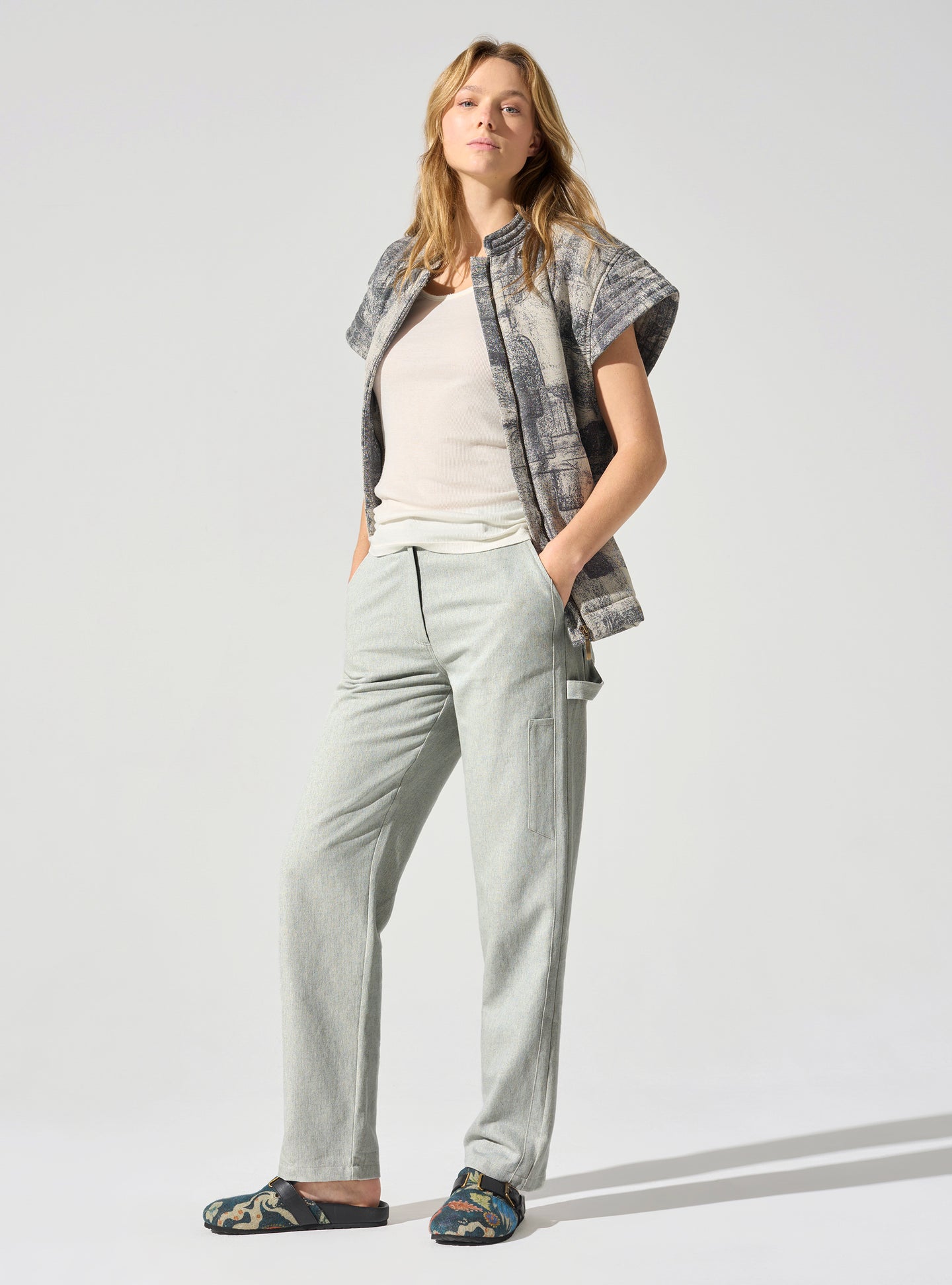 acoté Pantalon droit Charpentier