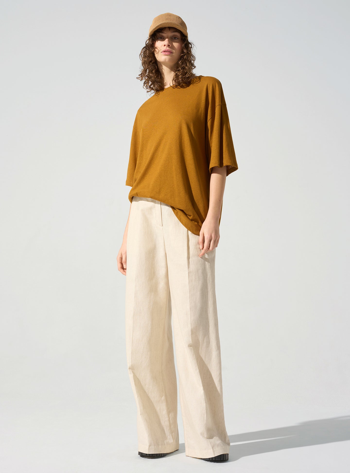 acoté Pantalon large