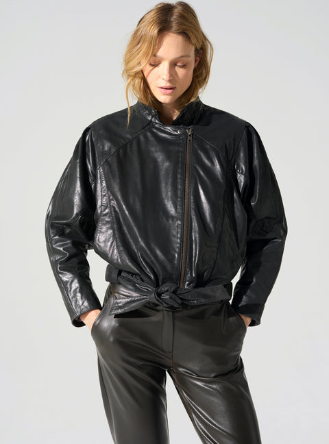 Leather jacket