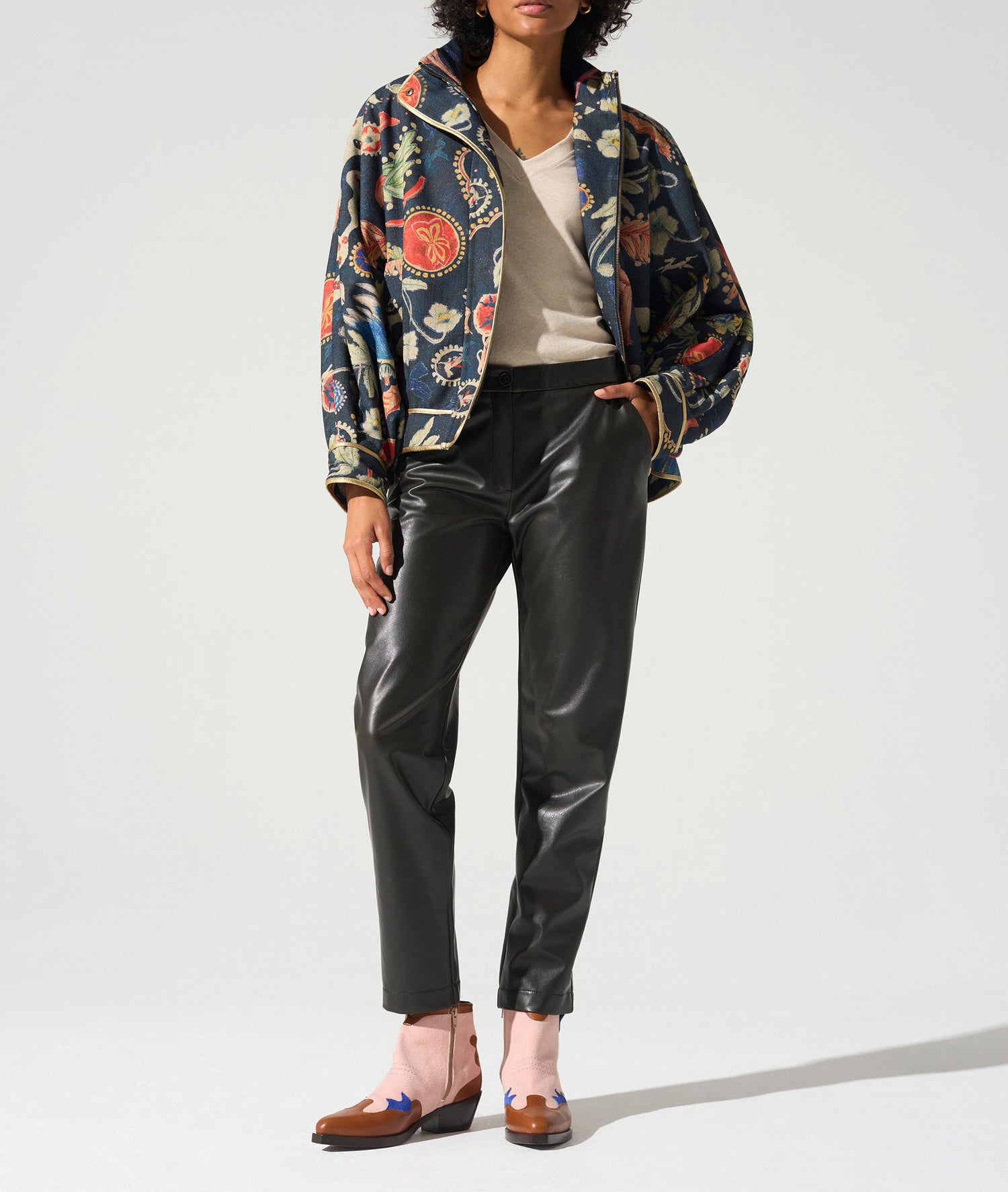 Blouson oversize col montant