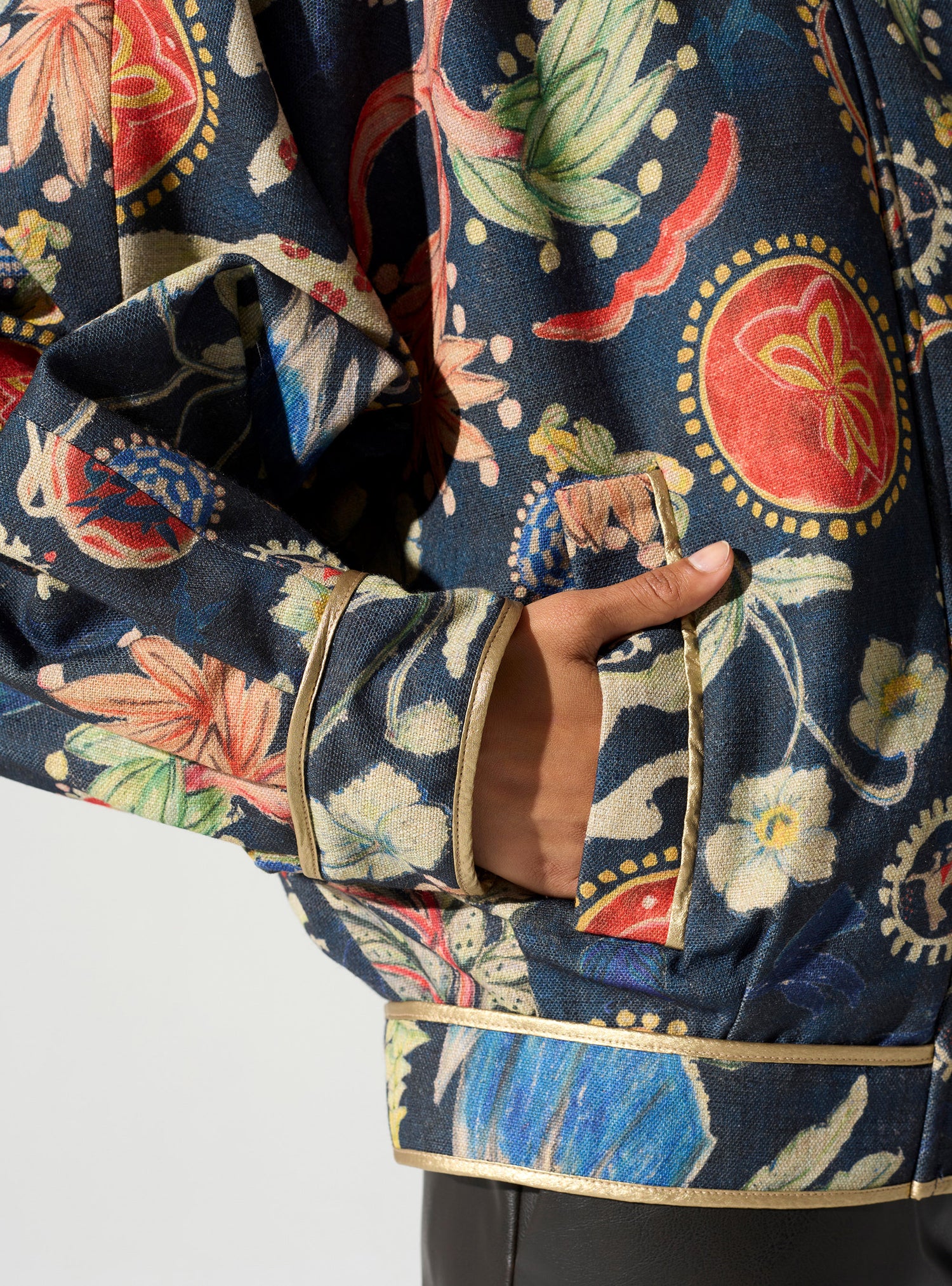 Blouson oversize col montant