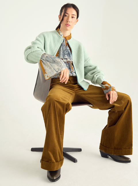 Cardigan zippé