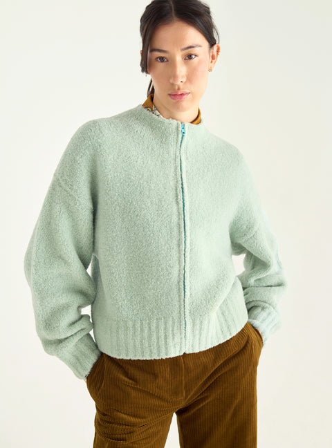 Cardigan zippé