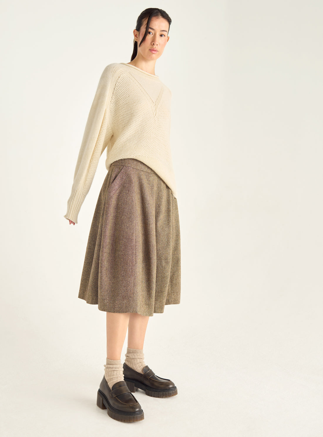 Flauschiger Strickpullover