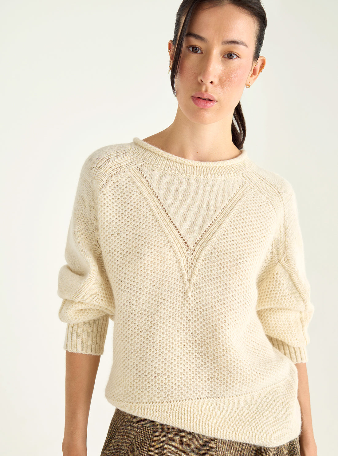 Flauschiger Strickpullover