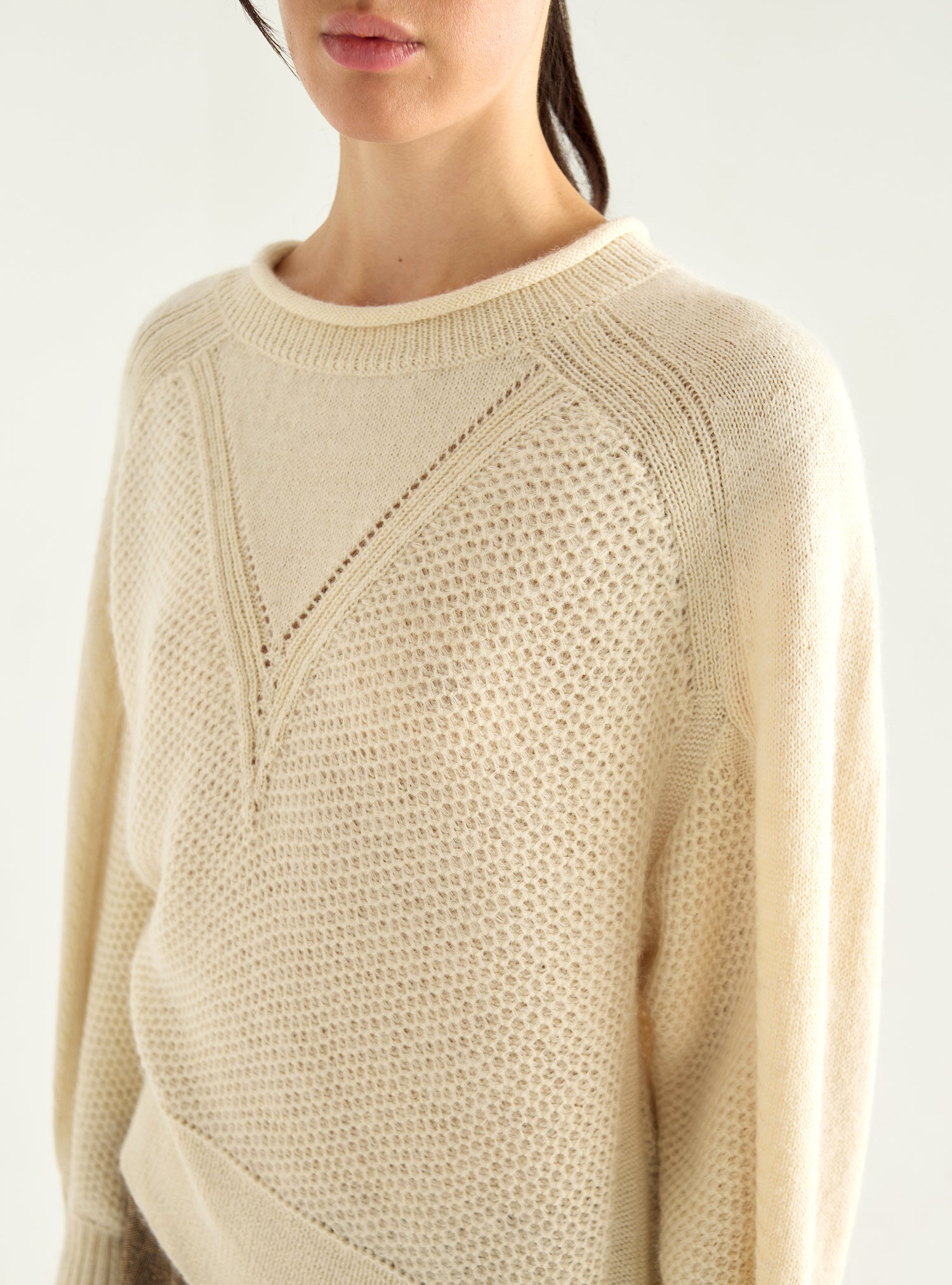 Flauschiger Strickpullover