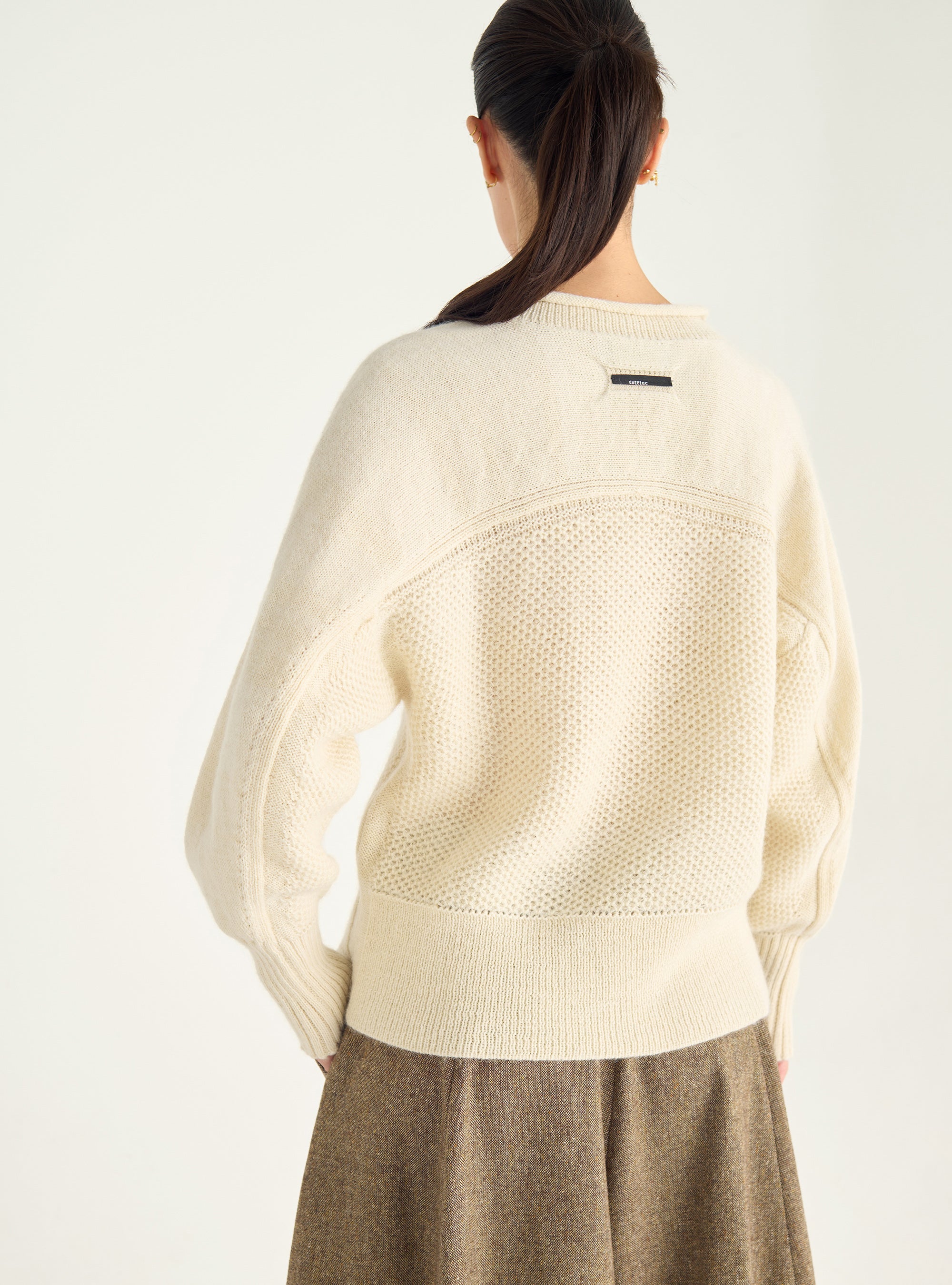 Flauschiger Strickpullover
