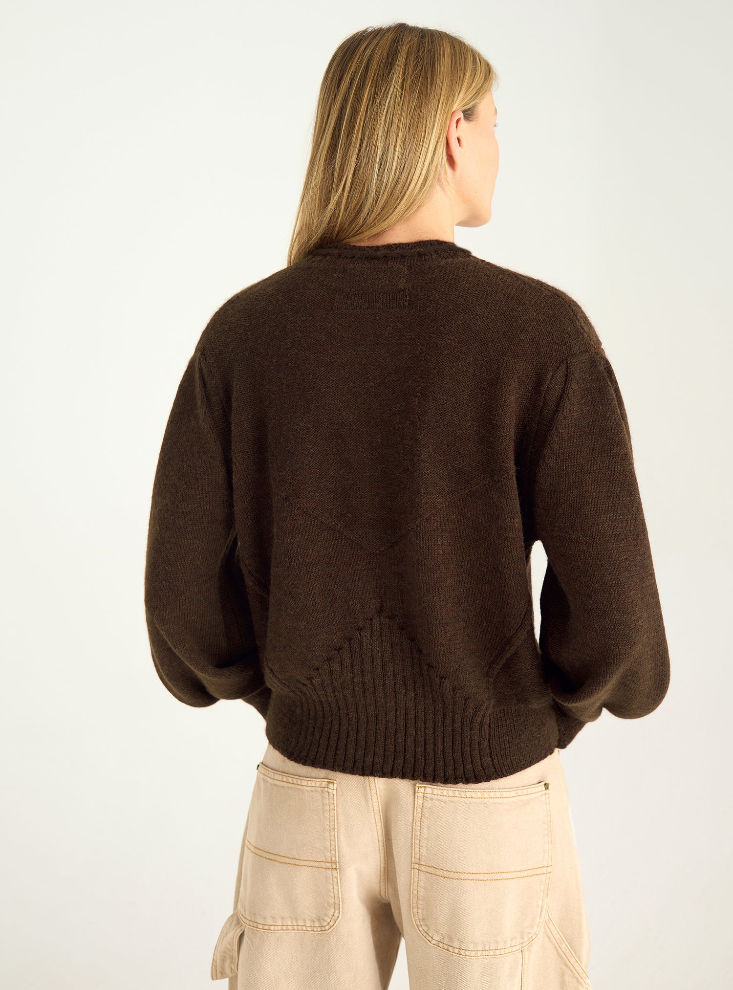Strickjacke im Bomber-Stil