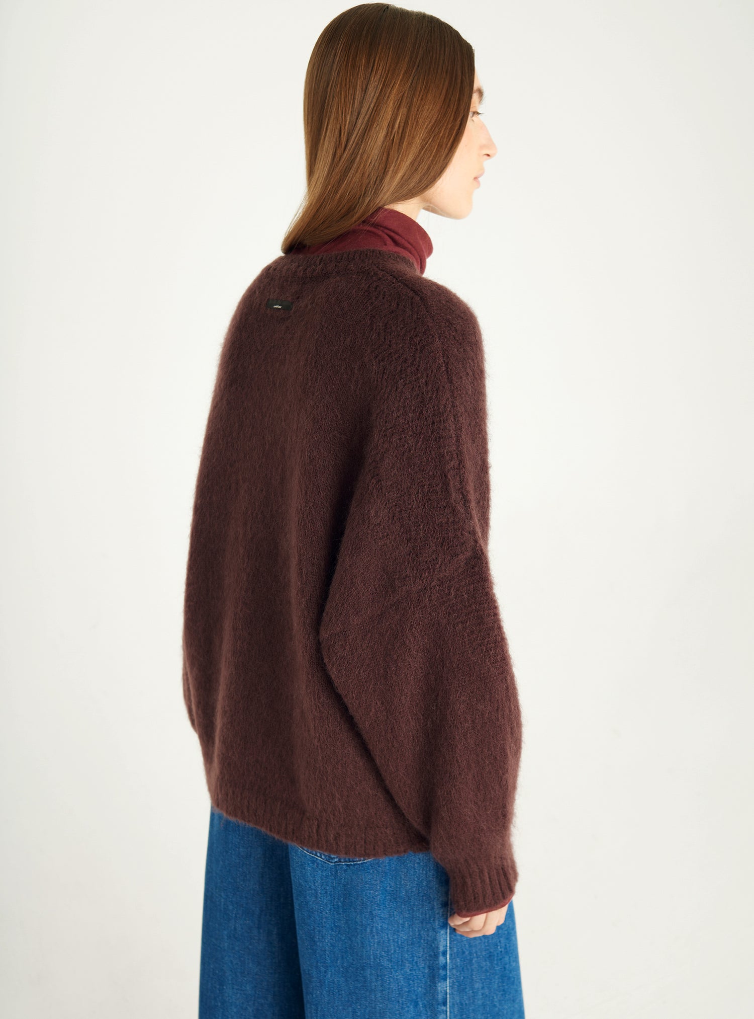 Pull en mohair brossé