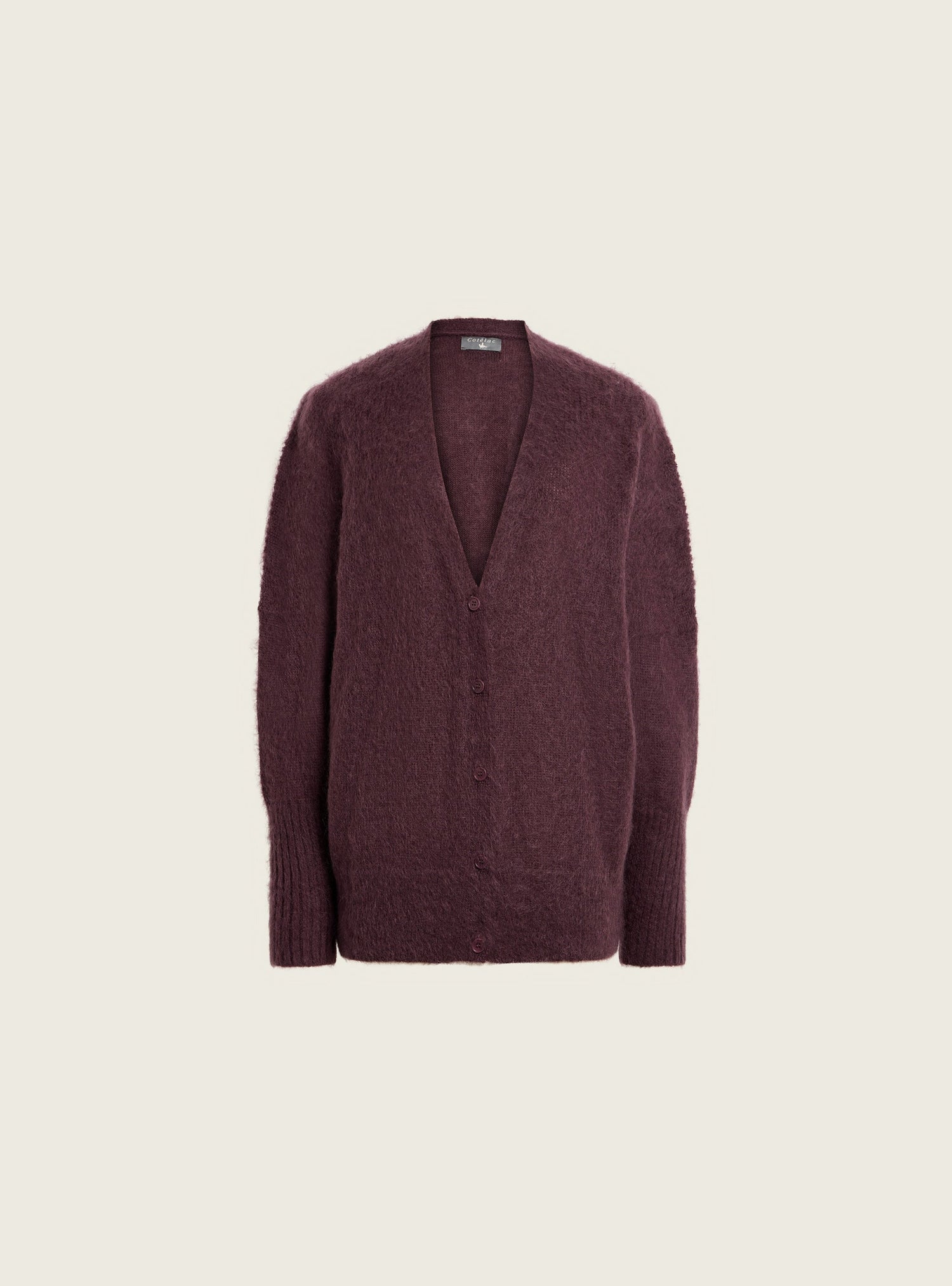 Cardigan long en mohair brossé Cotélac 