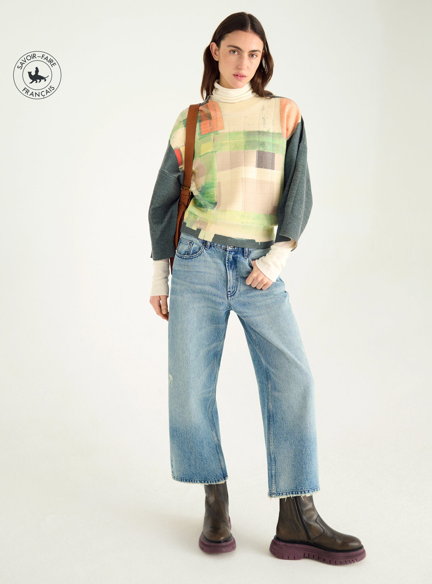 Sublimierter technischer Strickpullover