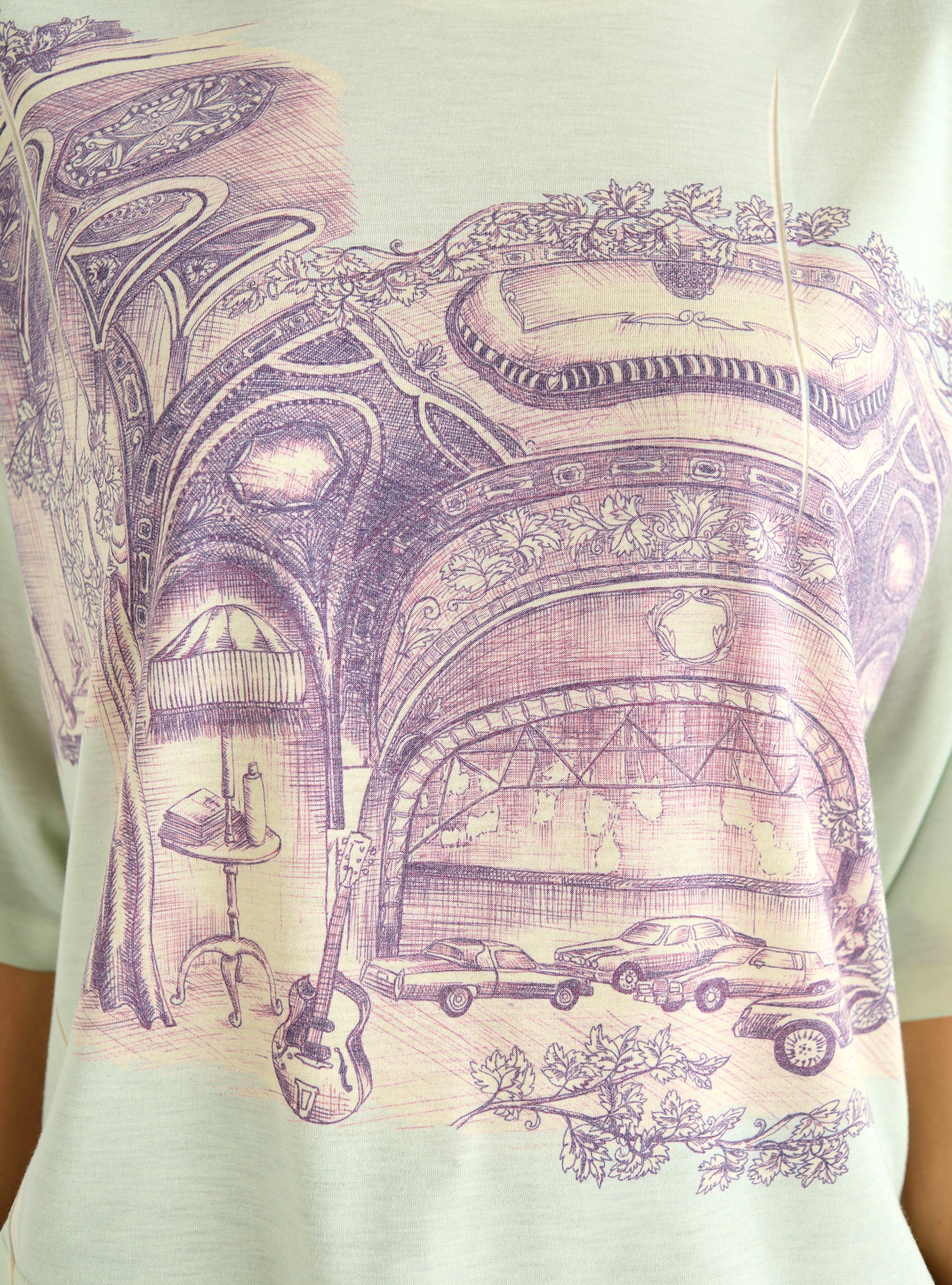 T-shirt imprimé &quot;Heart Strings&quot;