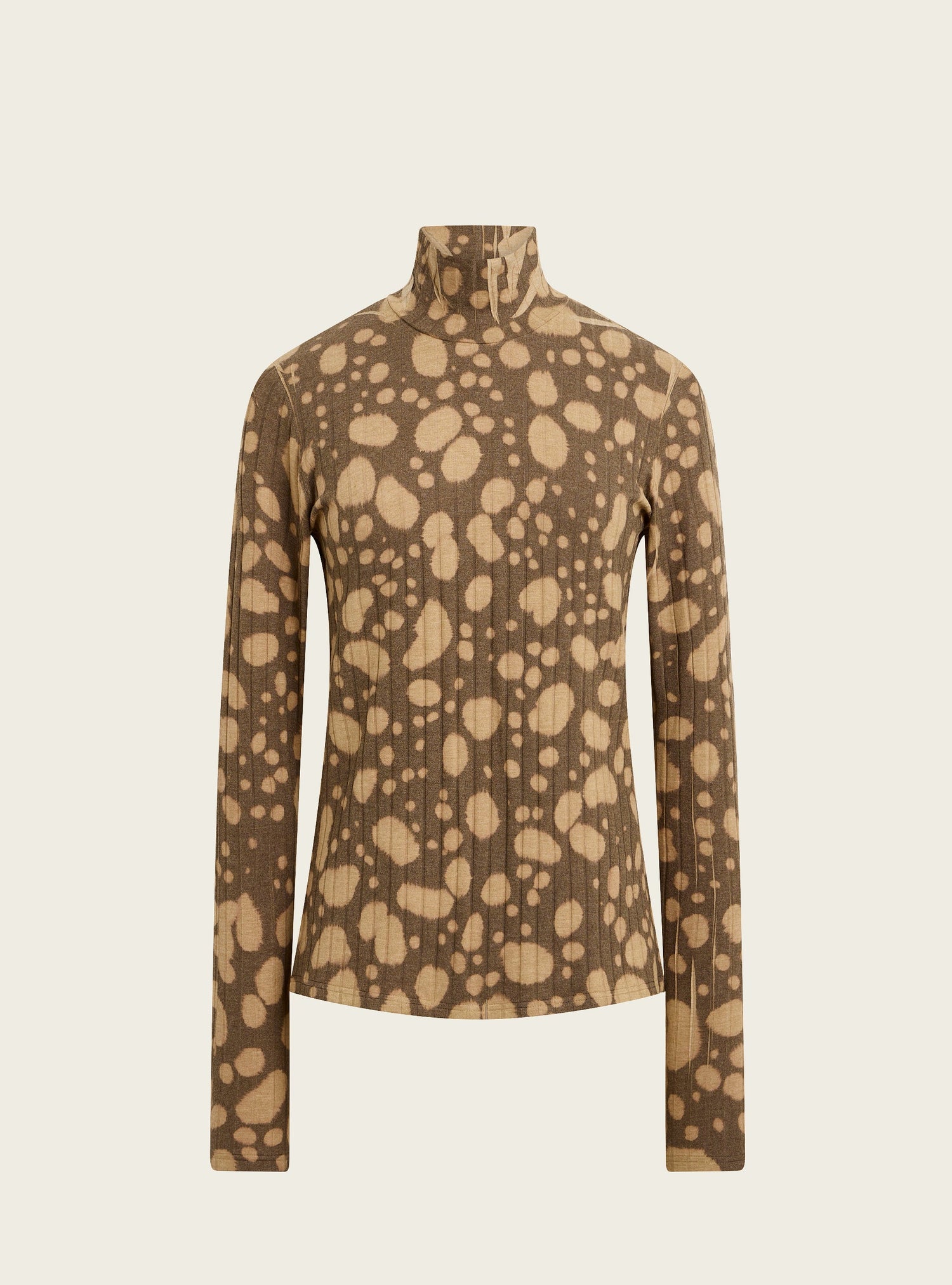 T-shirt col montant en maille plissée Cotélac 