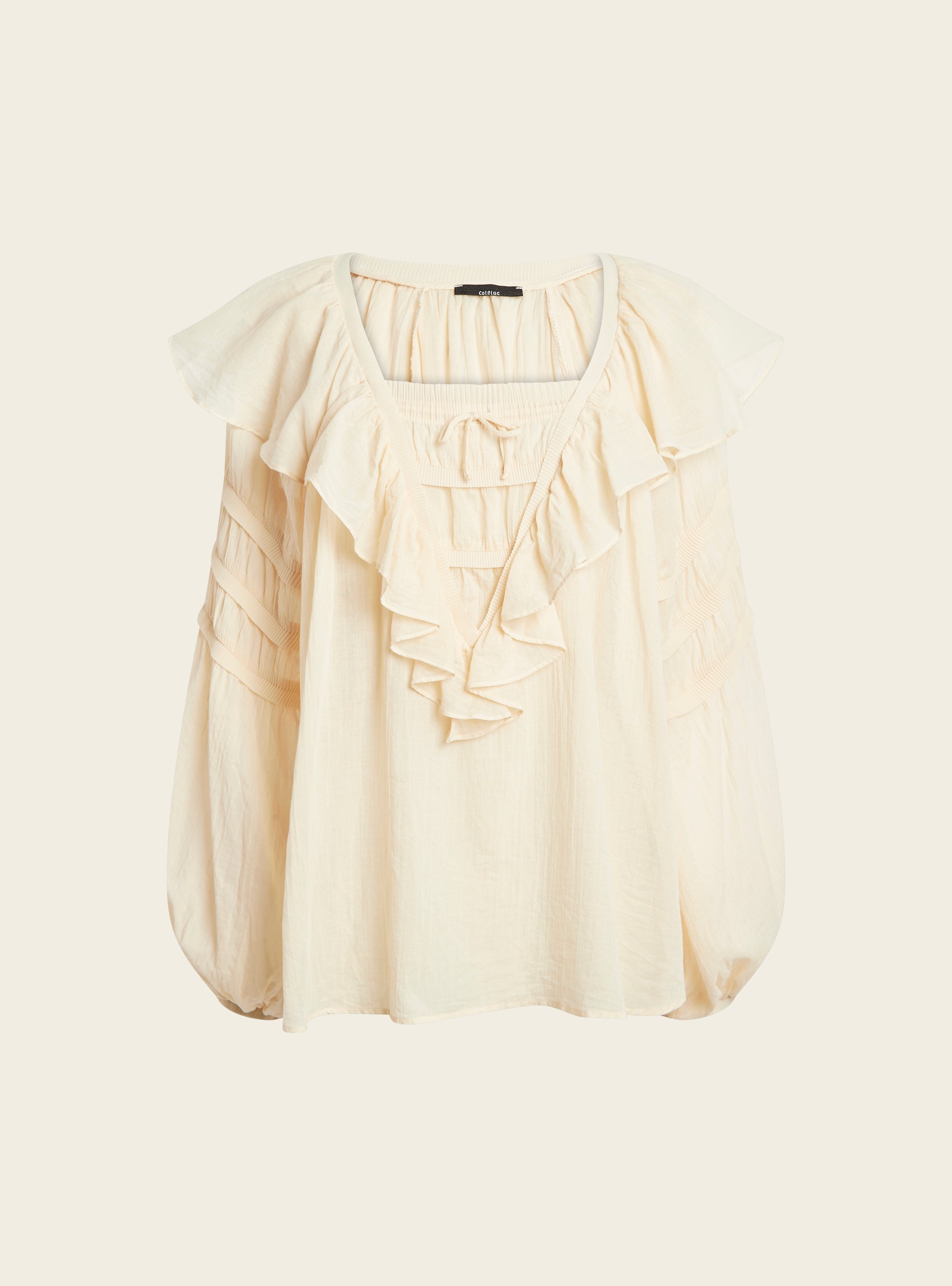Blouse en voile plissé Cotélac 