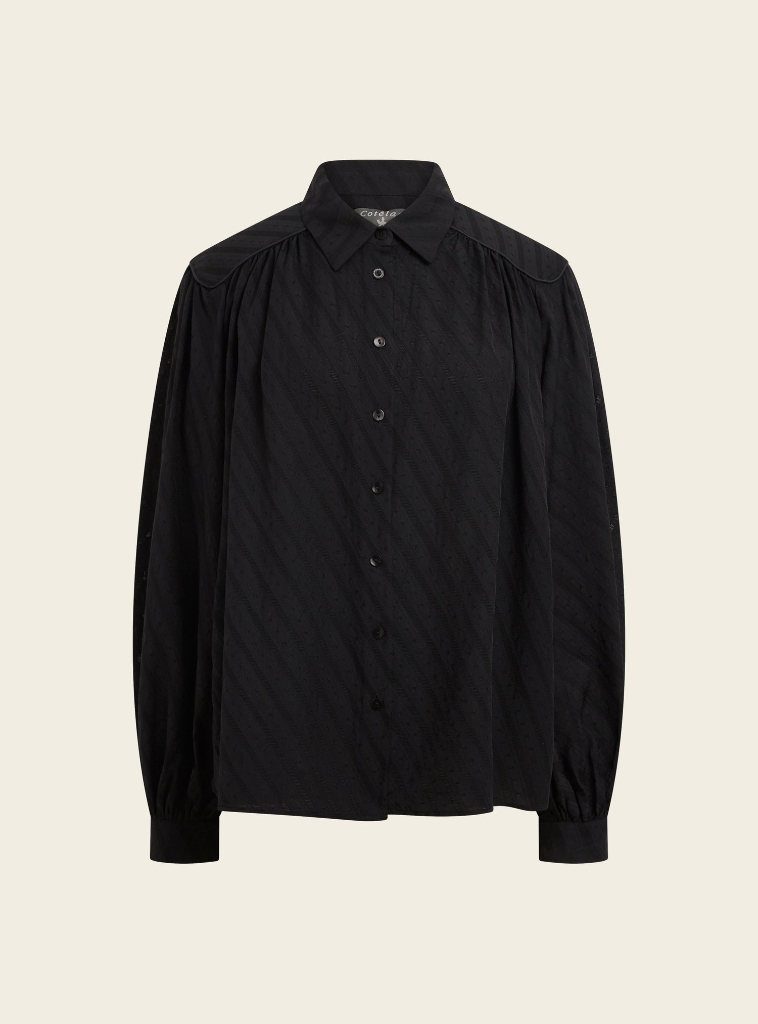 Blouse romantique en laine et soie Cotélac 