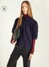 Bluse aus Cloqué mit Karomuster