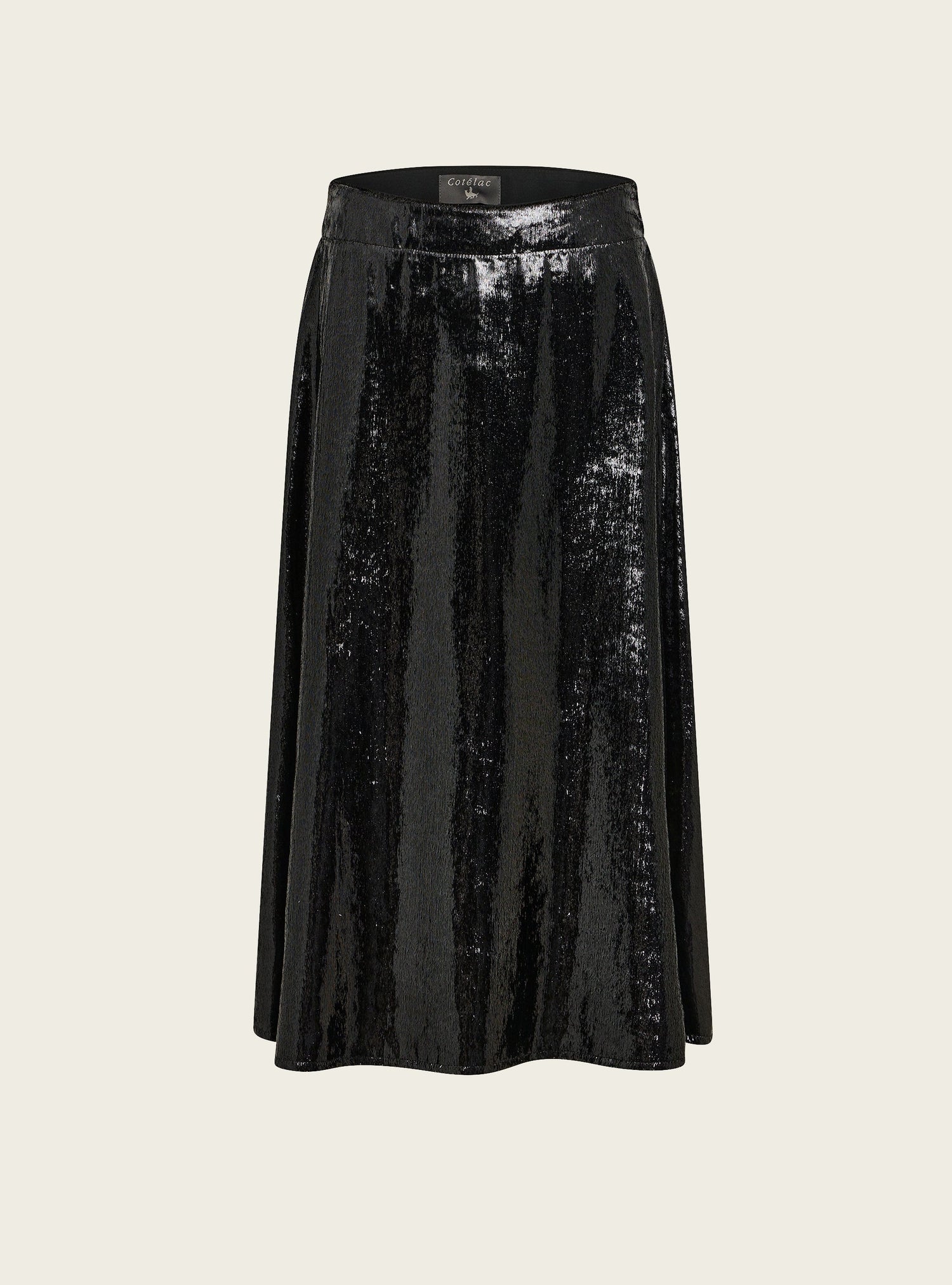 Jupe trapèze mi-mollet Cotélac 