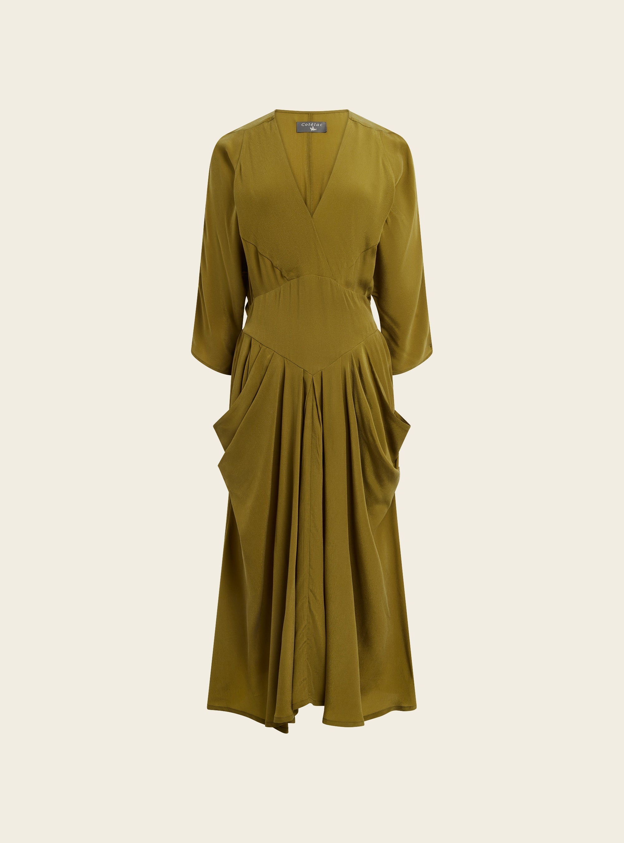 Robe en cupro effet lavé Cotélac 