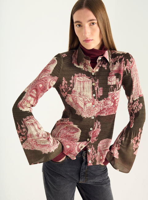 Fitted bubble shirt