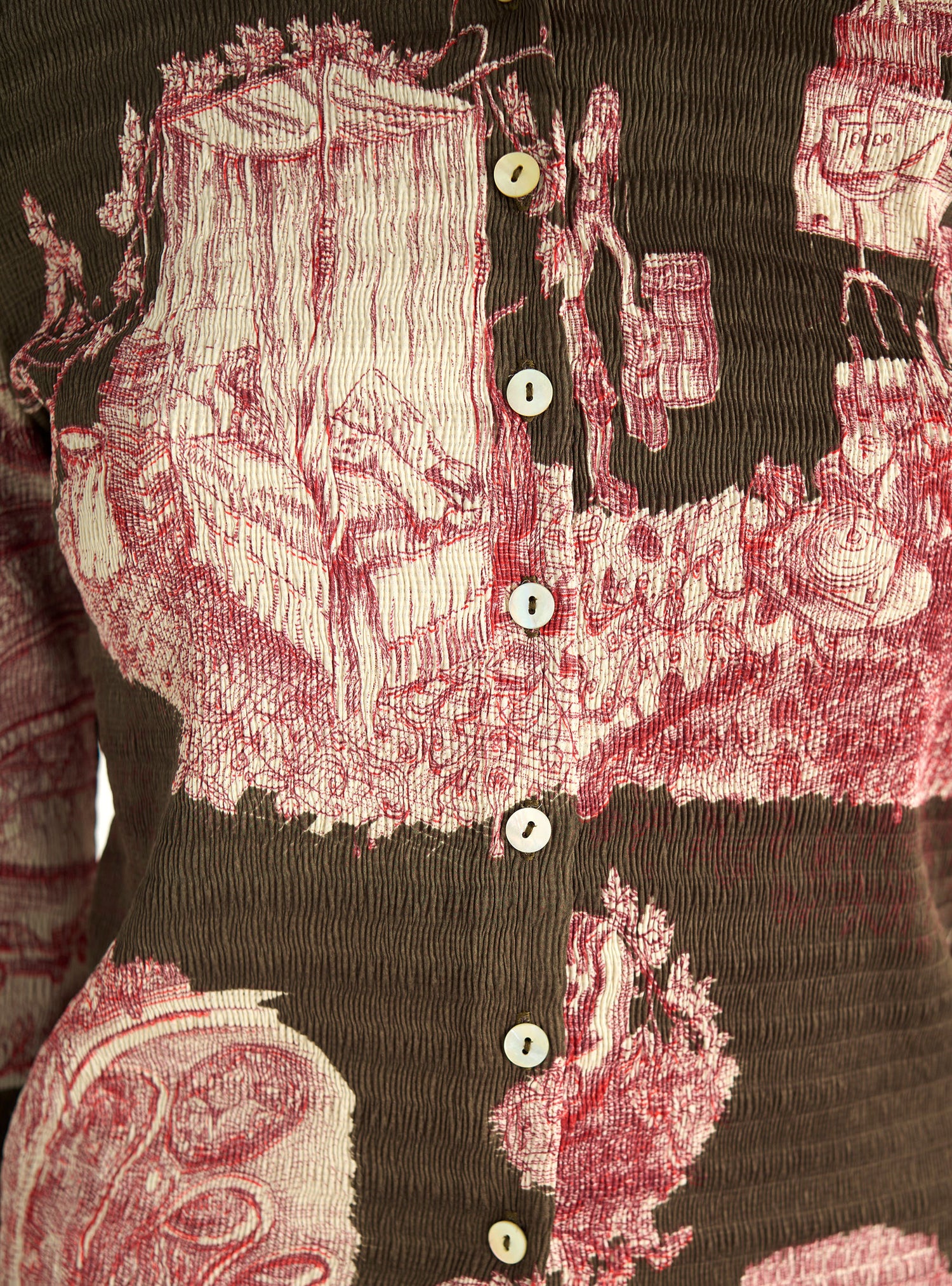 Chemise ajustée bouillonné