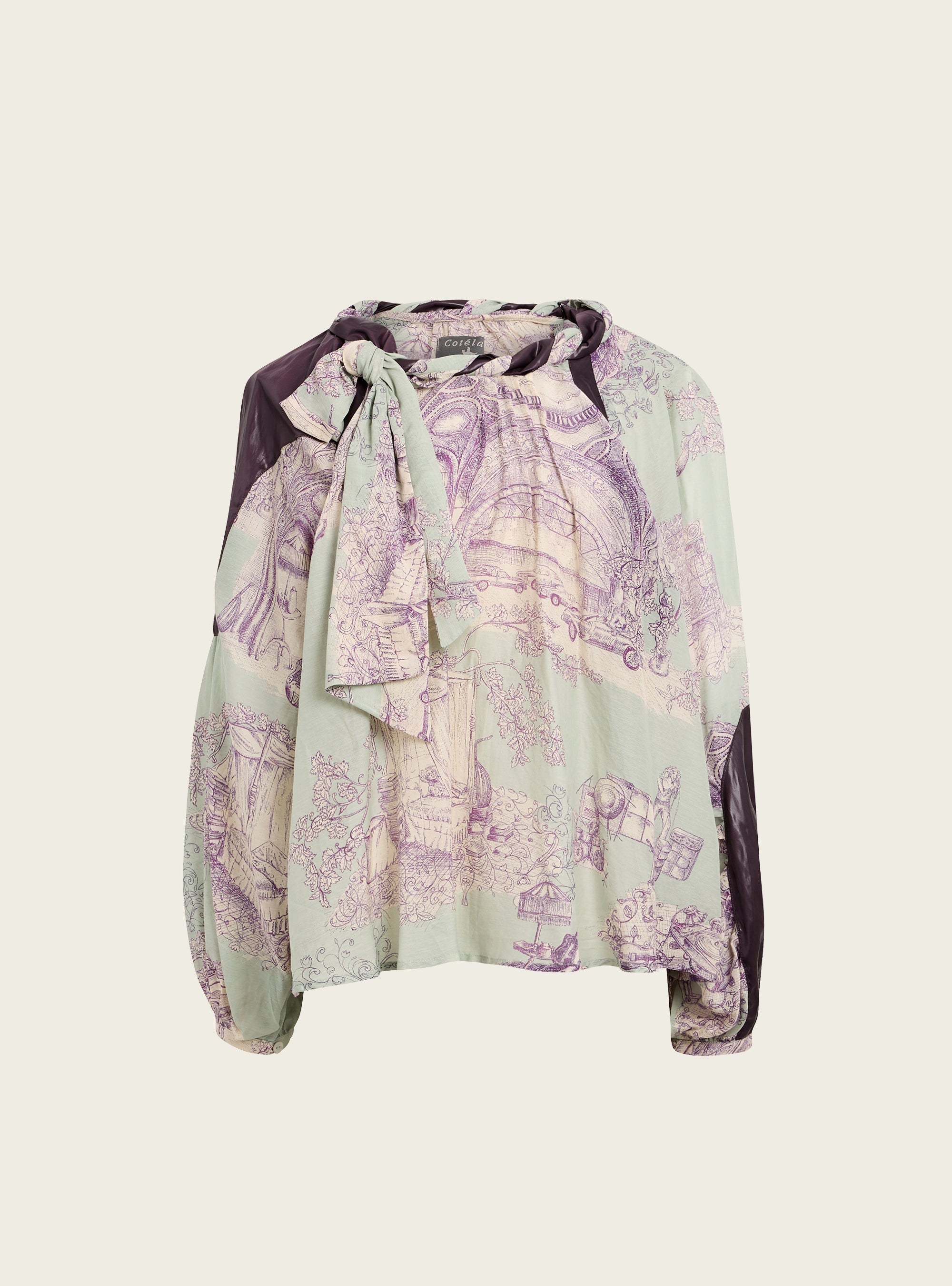 Blouse contrastée Cotélac 