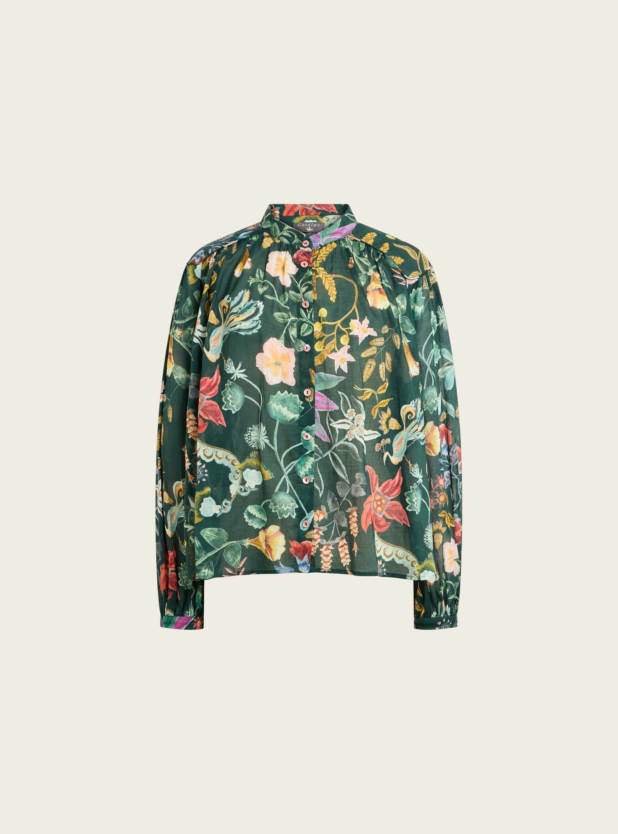Chemise en voile de coton imprimé Cotélac 