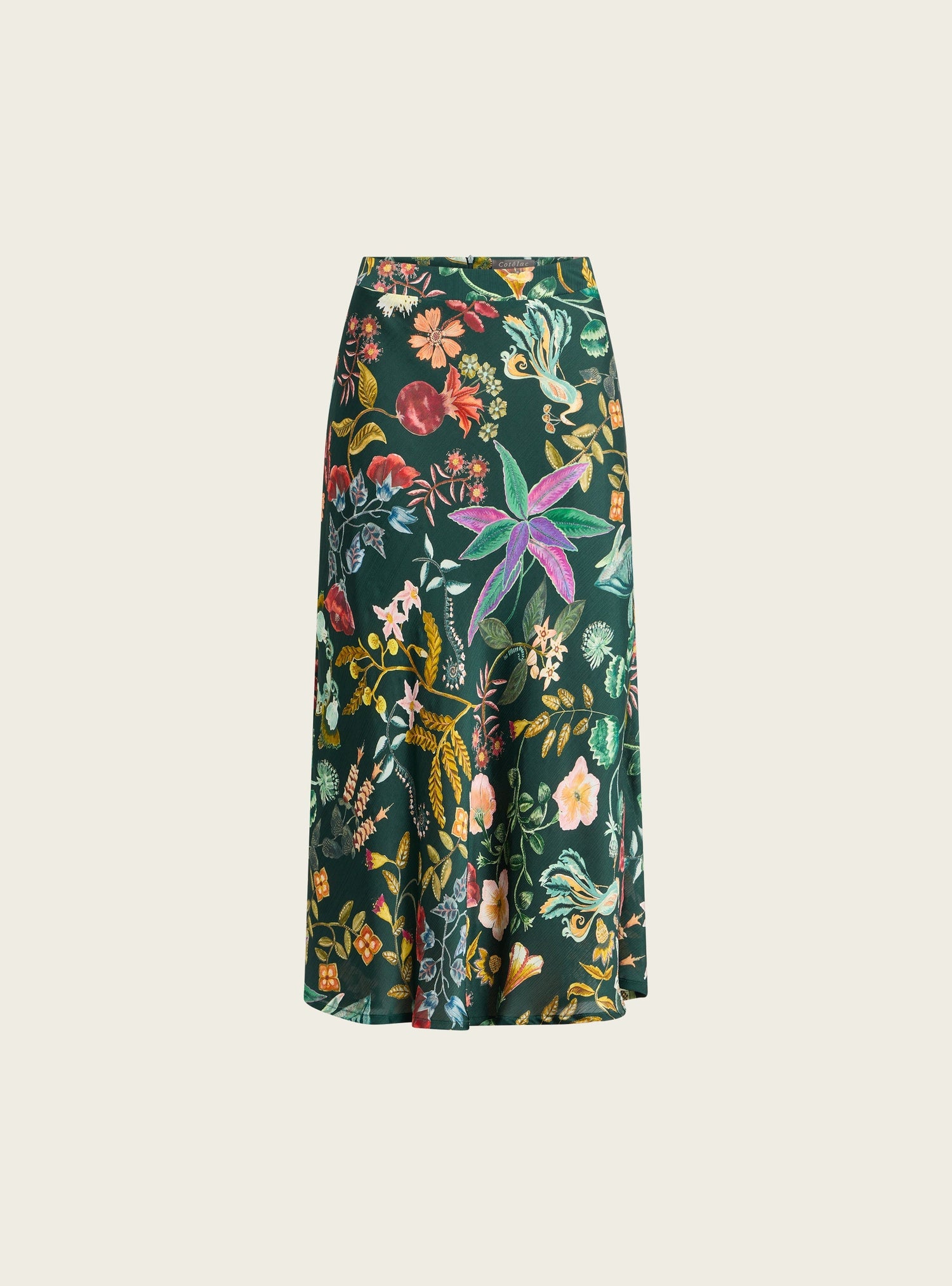 Jupe midi satinée Cotélac 