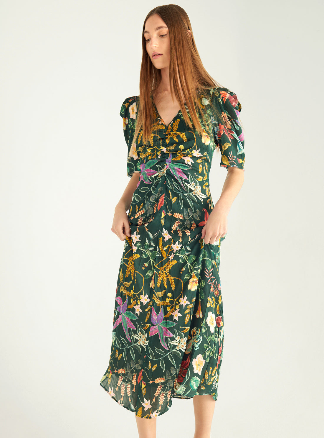 Robe longue ajustée