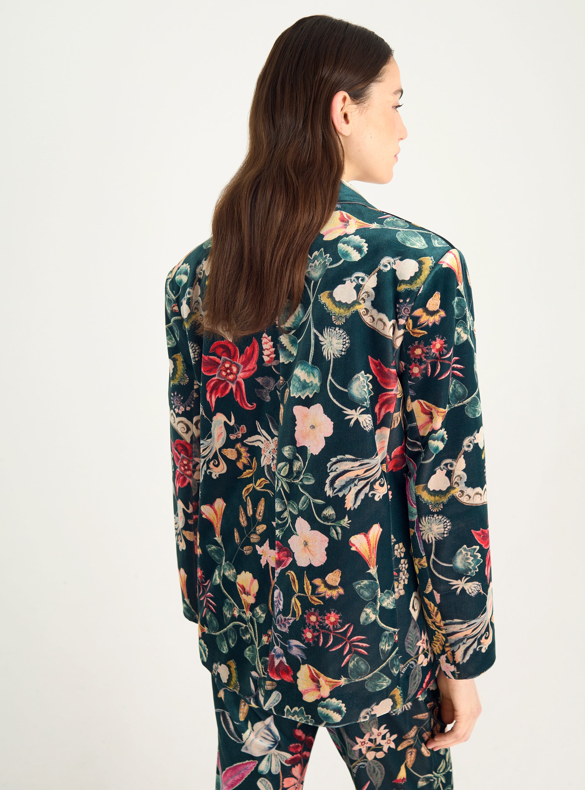 Blazerjacke aus Samtstrick