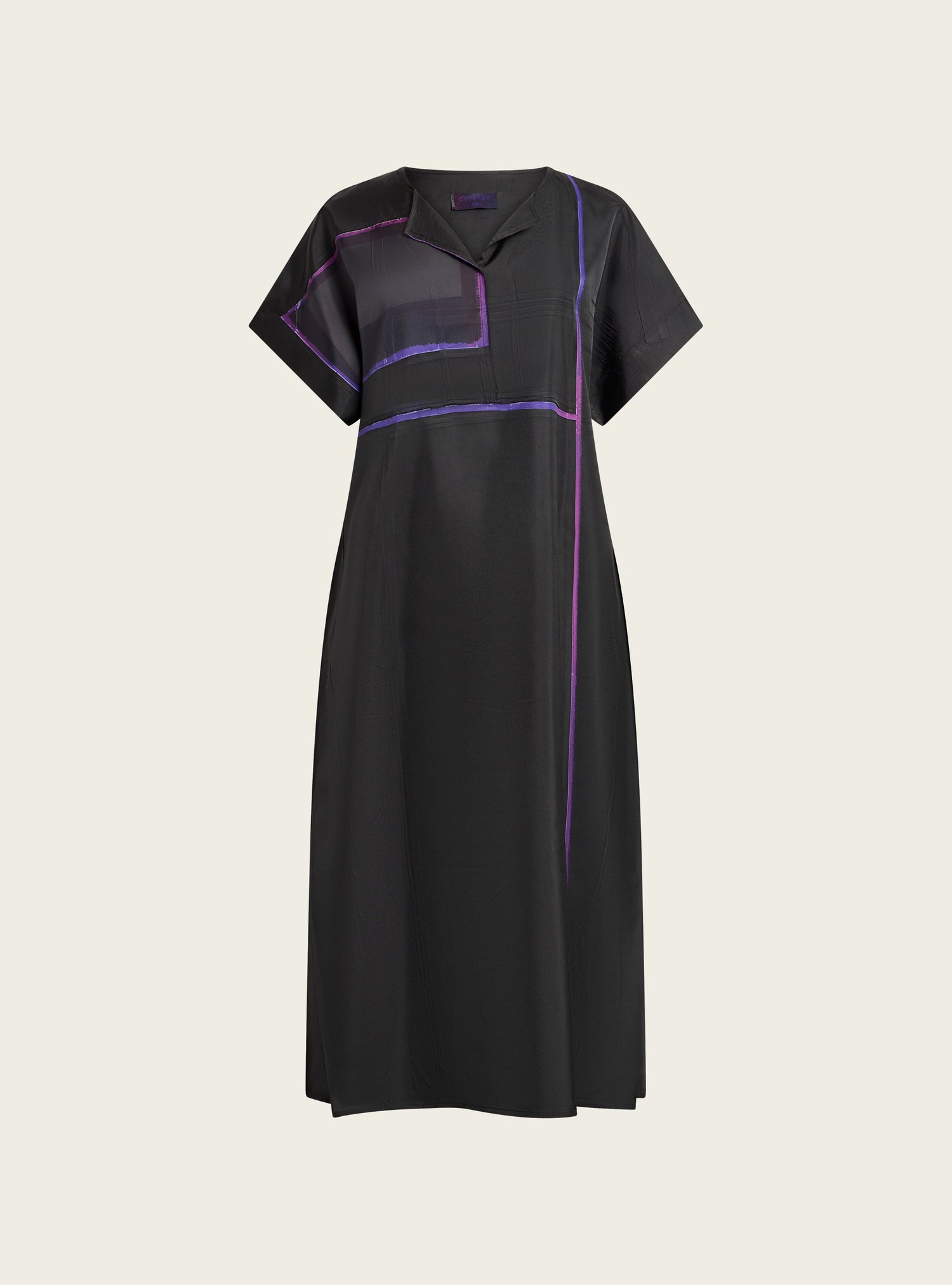 Robe graphique longue Cotélac 