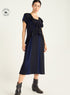Robe à volants plissés et matière fluide Cotélac 