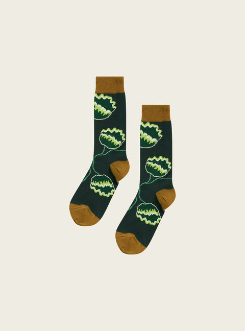 Chaussettes jacquard “Heart String” 
Collaboration Cotélac x Antipast