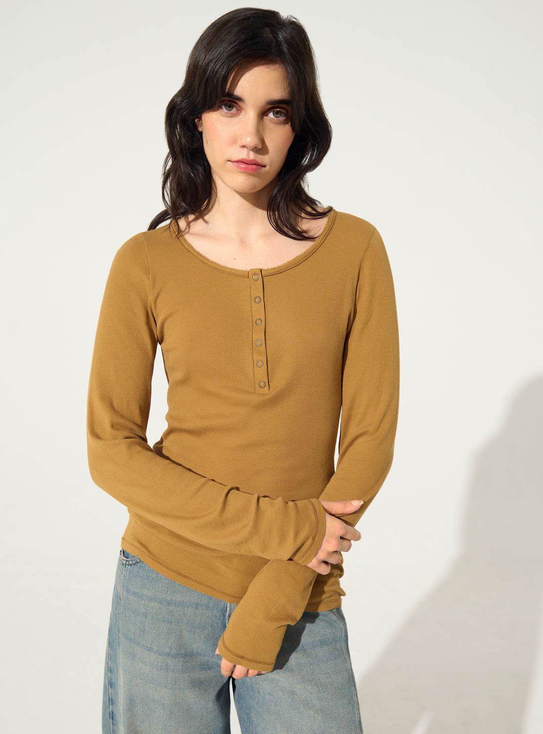 T-shirt en coton biologique marron