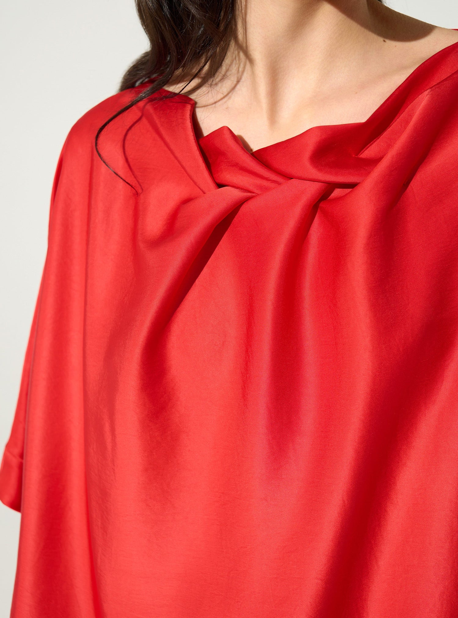 Robe ample rouge