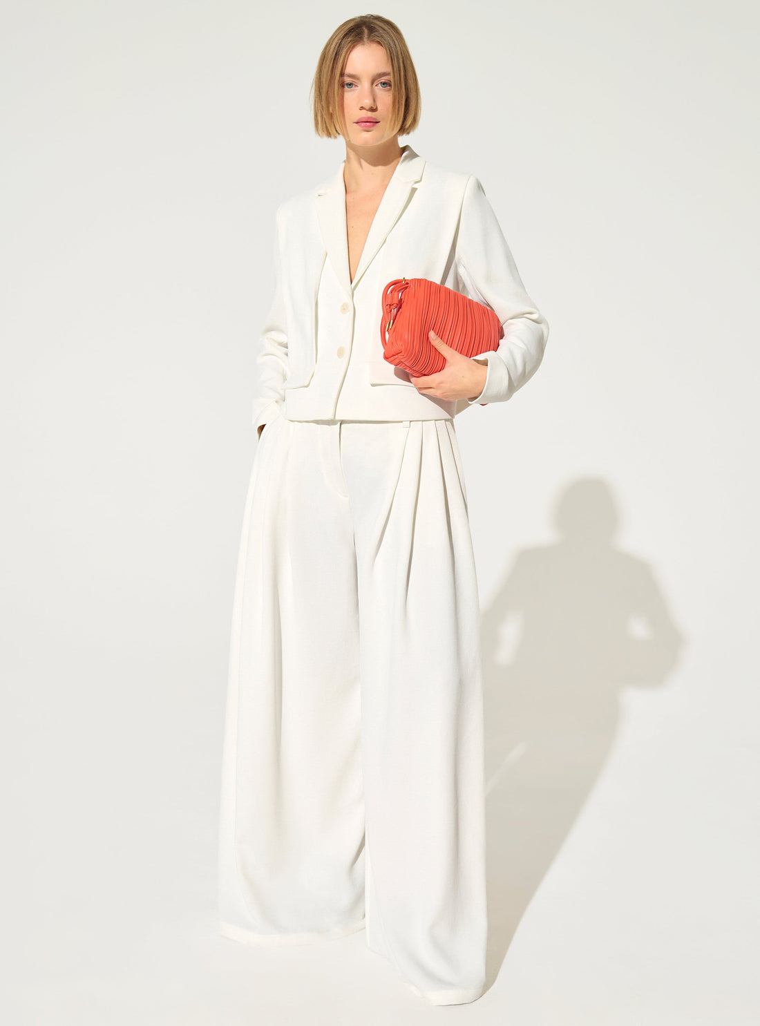 Straight white jacket