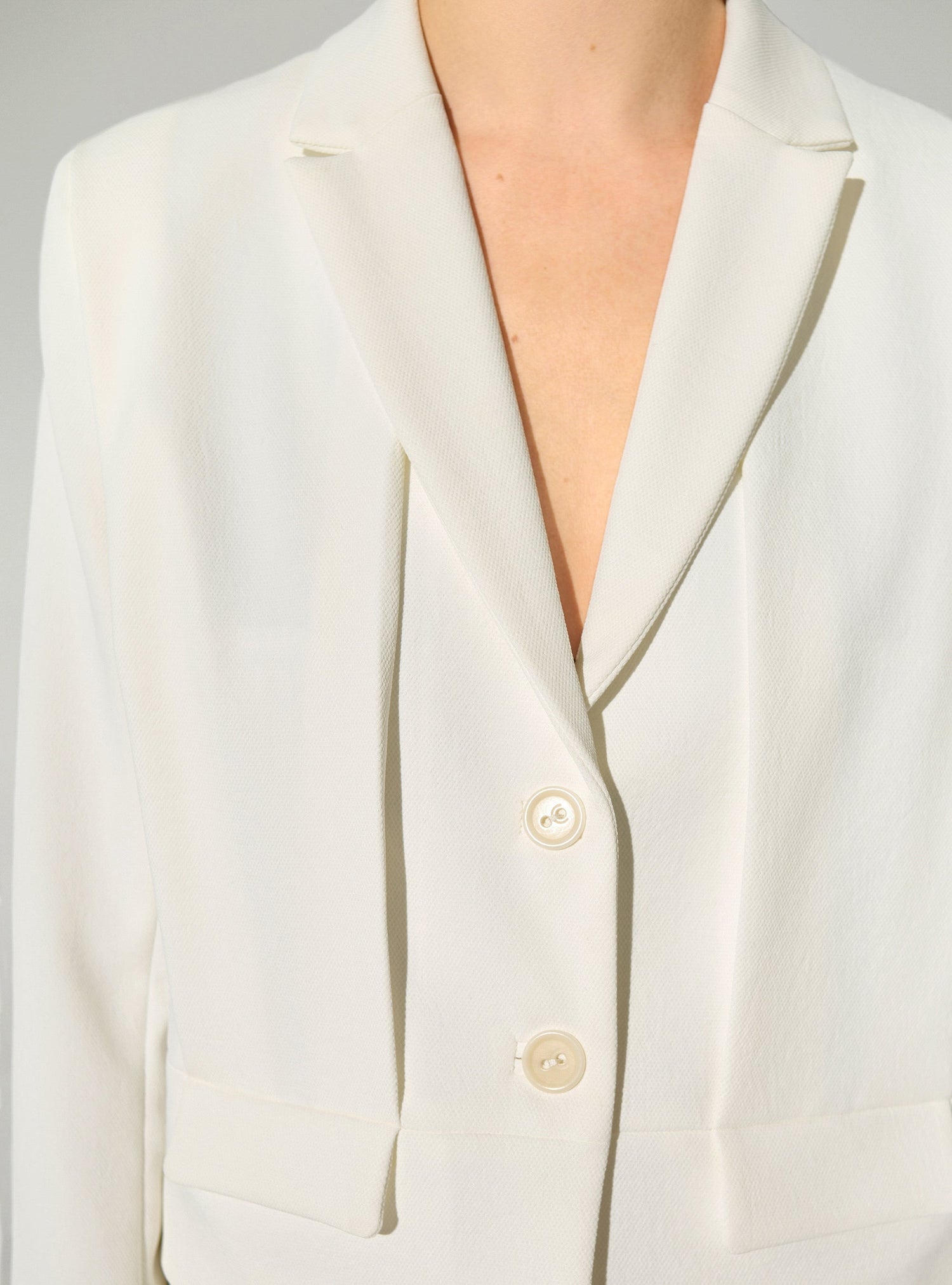 Straight white jacket