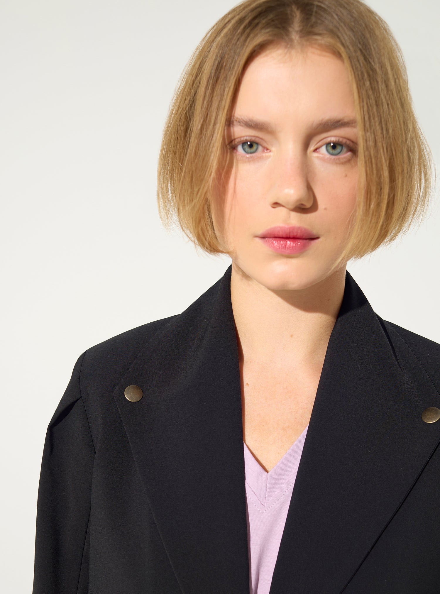 Straight black jacket